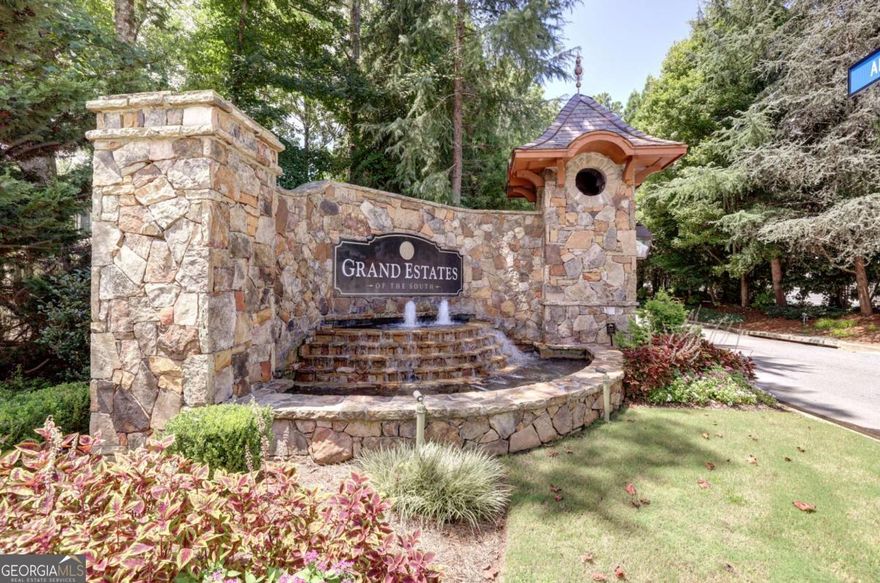 An exceptionally rare opportunity to build your dream residence at Grand Estates of the South!  Alpharetta's most exclusive gated community.  9715 Almaviva Drive, located on this 22 home enclave's main thoroughfare, is a 1.227 acre NW facing lot, boasting impressive curb appeal worthy of a finely constructed estate style home.  Grand Estates of the South is a private, gated community of european inspired estate style homes, beautifully landscaped, including a rustic pavilion and a stunning boulder and stone waterfall.     Buildable lots of this caliber are hard to find in the metro area, enhancing the uniqueness of this prime property is its location within a private, gated community of substantial homes with impressive architecture.  This is a lot you will want to visit in person.  Please bring your architect and builder, only the lot is offered for sale.  Survey and elevation are available upon request.