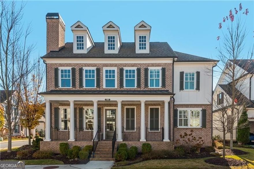 Location & Beauty this home has it all!! Perfectly situated on a pretty corner homesite, in sought after East of Main in Downtown Alpharetta! Your buyers will instantly fall in love as they enter this bright, open floorplan which features a owners suite on main and a second owners suite  on the 2nd floor, this popular floorplan is an entertainers delight with gorgeous kitchen that features cabinets to the ceiling, expansive island,  quartz countertops. The kitchen overlooks both the casual dining with wood beamed ceiling & fireside great room. The owners suite on main has a large walk in closet, owners bath has a shower and a soaking tub and is conveniently located next to the laundry, also on main is a guest bedroom and bath. Large slider doors in the casual dining lead to the outside covered screened porch, compete with brick fireplace and fenced in courtyard. The second floor has a fabulous large owners suite with dual closets, and luxurious bath. Secondary bedroom on 2nd floor makes the perfect office. The 2nd floor loft is the perfect place to relax and watch TV, listen to music, or exercise. This home is complete with custom built-ins in every closet and Plantation shutters. This rare find has far to many upgrades and features to list all. 765 Belle Isle Drive, is breathtaking, move in ready, and steps from all Downtown Alpharetta has to offer!!!