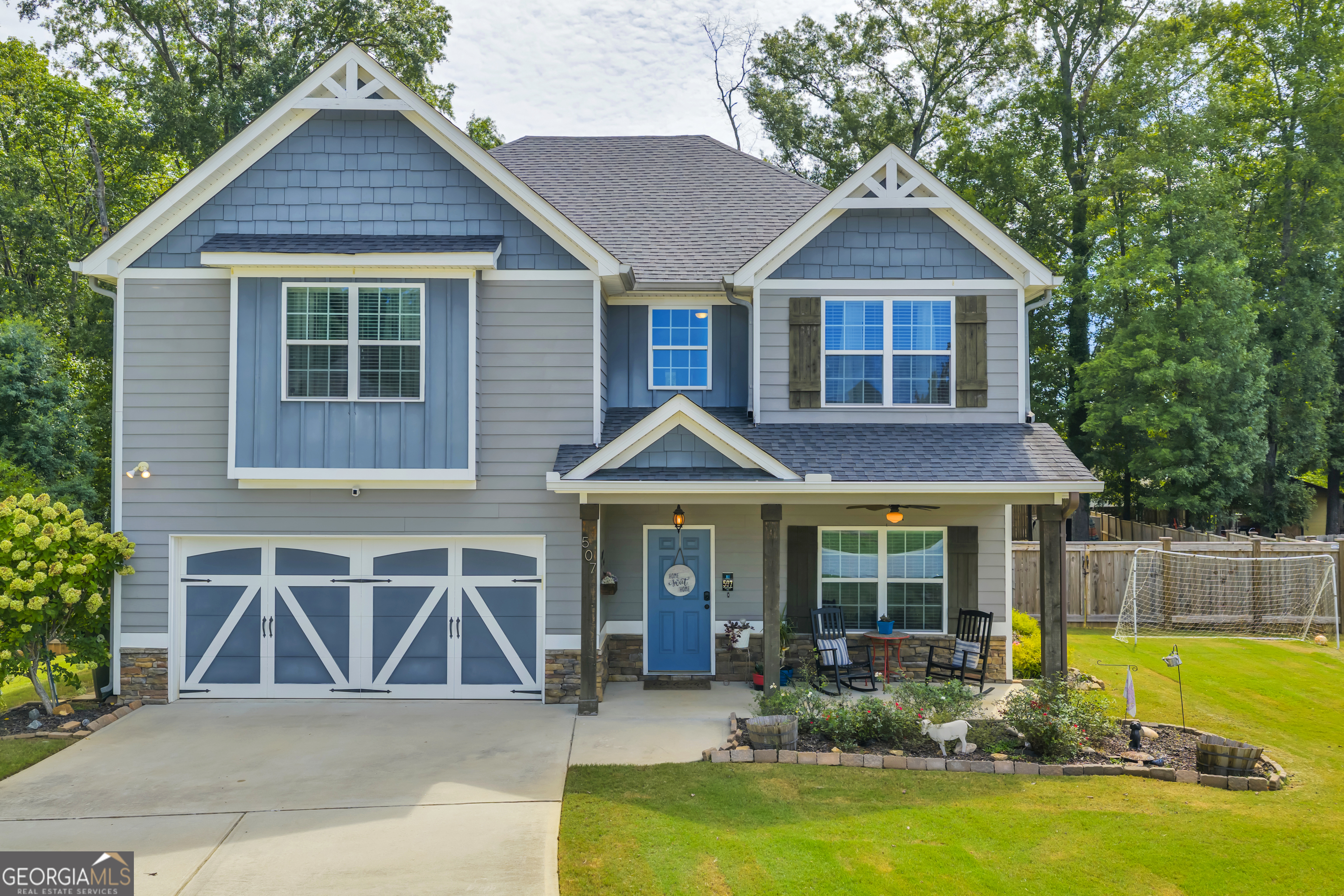 Welcome to your new Serene Oasis. This immaculate 4-bedroom, 2.5-bath home offers the perfect blend of comfort, charm, and outdoor living. Nestled in the highly sought-after community of Bonaire, Georgia, you'll be just minutes from new restaurants, shopping, and entertainment. Step outside to your own private oasis featuring a new gunite pool with an expansive pool deck-perfect for sipping sweet tea, entertaining guests, or enjoying a refreshing umbrella drink. The fenced backyard sits on over half an acre, giving you plenty of space for gatherings, sunsets, and cozy bonfires. Inside this well maintained freshly painted home, the open floor plan creates a warm and inviting flow. The formal dining room showcases elegant details like a coffered ceiling and wainscoting. The kitchen boasts granite countertops and LVP flooring throughout the main level for both style and durability. Upstairs, you'll find all four bedrooms, including a spacious primary suite with vaulted ceilings, a soaking tub with separate shower, and a generous walk-in closet. Be sure to check out the virtual tour! Don't wait to come see this beauty because it won't last long!