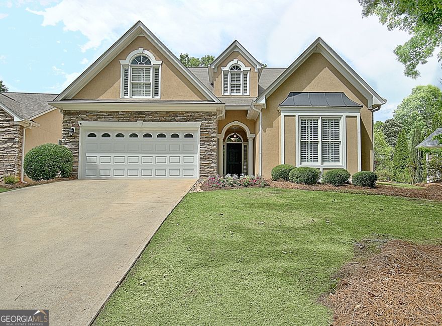 Charming turnkey 4 bedroom home in Peachtree City close to shopping, restaurants, gym and grocery store.  Walk into spacious entry hallway with engineered wood floors. Recently updated kitchen cabinets with cabinet pullouts. large drawers and quartz countertops.  Kitchen has open views to Great Room, Sunroom and informal dining room. Formal dining room is adjacent to the to kitchen. Large laundry room with Cabinet and built in for extra storage. Upstairs you will find a large loft area that overlooks the Great Room and has built in storage on two walls. Large Bonus/Bedroom, 2 walkout floored attics and a walk out finished heat/air controlled storage room with cabinets. Plantation shutters on all windows add an extra element of charm, Outside you have a stone patio with tranquil landscape and a fenced yard. This is a must see and won't last long.  For showing information or questions call Ruth Breeden at 404-414-6817 or Erica Chavez at 678-633-4524