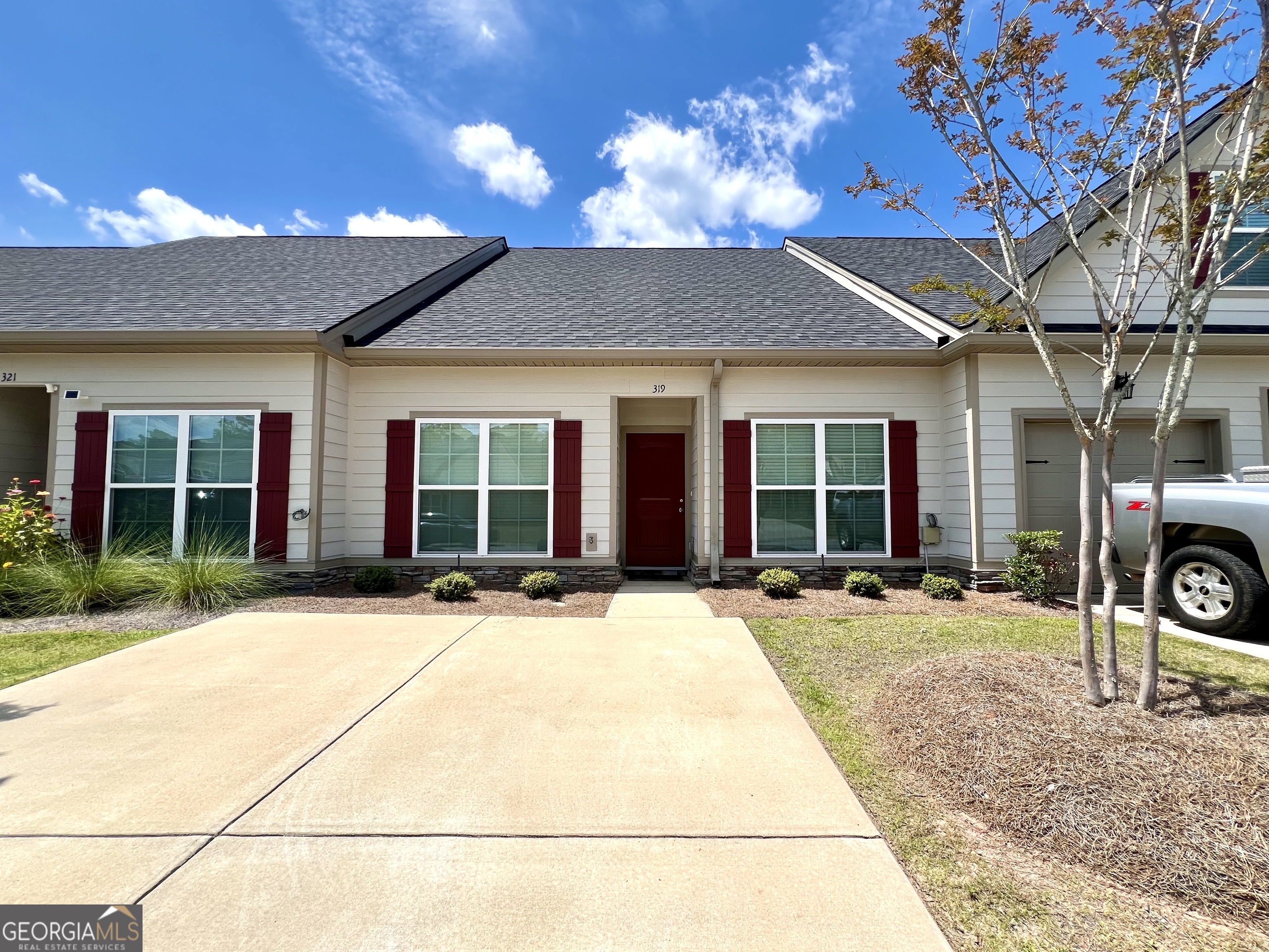 Welcome Home to the Villages at Bordeaux, where comfort, style and convenience come together! This well maintained Townhome offers an open floor plan with LVP flooring throughout the main traffic areas, creating a seamless flow from the kitchen into the living room. The kitchen features Looper soft-close cabinetry, granite countertops, stainless steel appliances, and an island with seating - perfect for entertaining or even meal prep. The huge master bedroom offers much natural light that leads into the master bathroom which features the same soft-close cabinetry, dual vanity and a tub-shower combo. The two secondary bedrooms provide flexibility for family, guests, or a home office with even more natural light given from the large windows. This home is equipped with a radiant barrier in the roof decking with energy effecient windows to give comfort, but to help with lower utility costs, too. Outside, enjoy a private and fully fenced backyard with a 6' privacy fence - ideal for pets, play, entertaining and relaxation. HOA includes front lawn maintenance and enjoy the Bordeaux Steak & Seafood Restuarant and Bordeaux Event Center. Don't miss out on making this one your own!