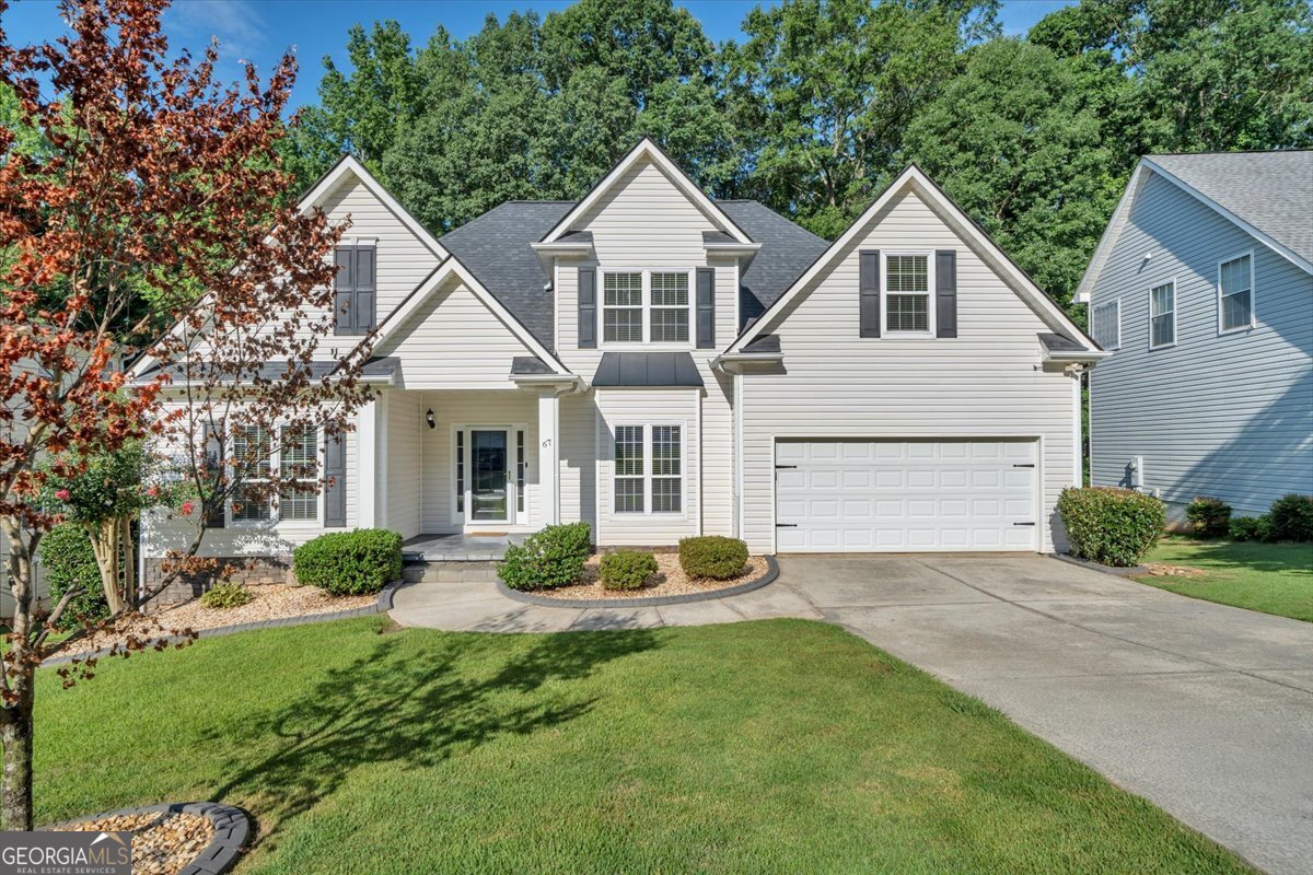 Welcome to this beautifully updated home nestled in the highly desirable Summergrove community! Featuring 4 bedrooms, 2.5 bathrooms, and a full finished basement, this home offers space, style, and flexibility for your lifestyle. Step inside to find gleaming hardwood floors throughout the main level, which includes a spacious great room, an eat-in kitchen with quartz countertops and stainless steel appliances, and a separate formal dining room-perfect for entertaining. The main-level primary suite is filled with natural light and boasts a fully renovated en-suite bathroom with a double vanity, soaking tub, and a sleek glass-enclosed tiled shower. The walk-in closet is impressively spacious, offering plenty of storage. Upstairs, you'll find three additional bedrooms and a versatile loft area ideal for a home office, playroom, or media space. The finished full basement is a blank canvas, already stubbed for a bathroom. Enjoy outdoor living on the large, freshly painted deck overlooking a fully fenced backyard. Living in Summergrove means enjoying resort-style amenities including multiple pools, tennis and pickleball courts, a lake, playgrounds, sidewalks, and direct access to the scenic LINC trail. Conveniently located close to shopping, dining, schools, and everything Newnan has to offer. Agent owned. **Lawn Maintenance is included in Rental Price**