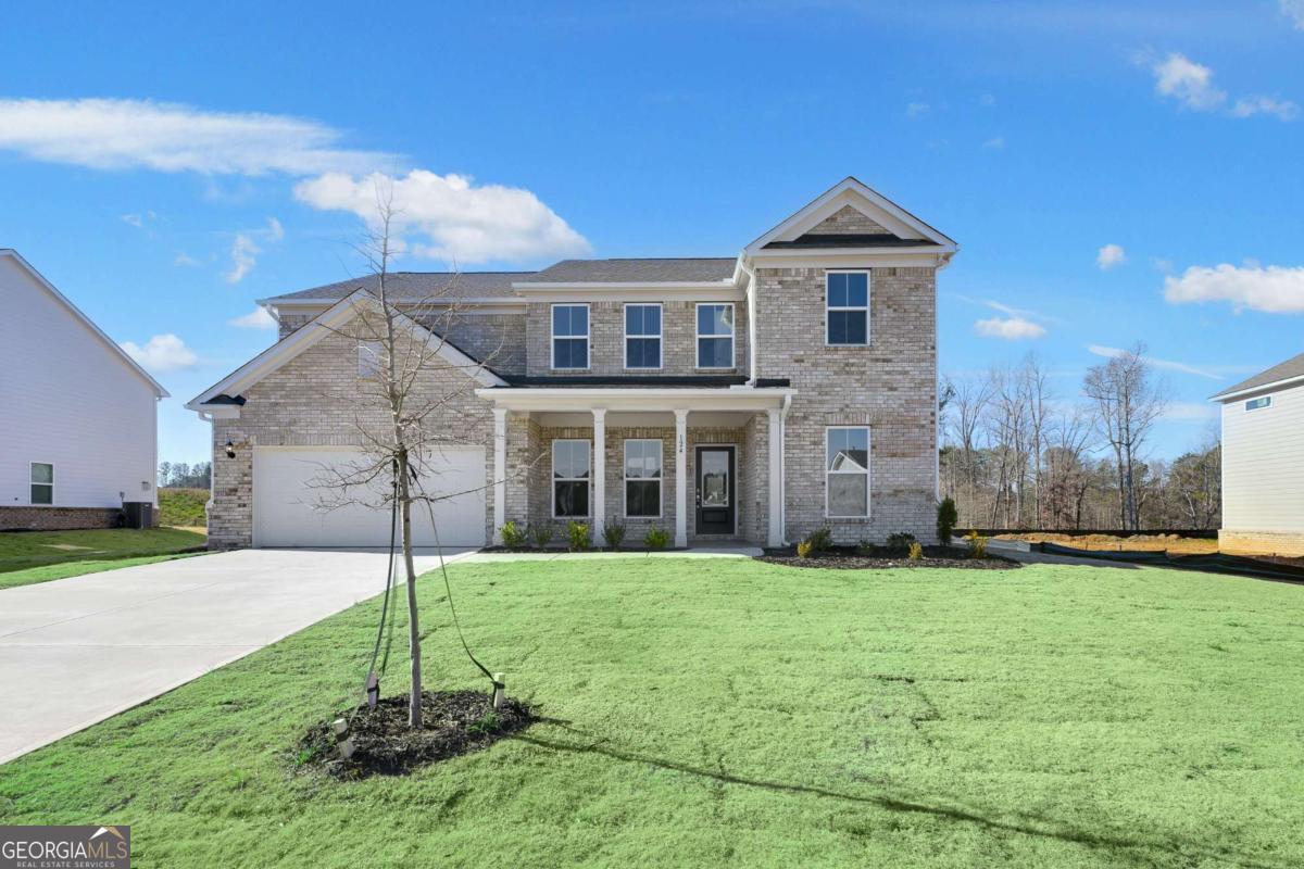 Welcome to Anderson Point Estates! This exceptional new construction home is Move-In Ready and located in a highly desirable neighborhood near Lake Dow and Downtown McDonough Square. Designed with a spacious open-concept layout, the Frazier floorplan boasts a gourmet kitchen with an oversized island and luxury finishes, a cozy fireplace, and a generously sized owner's retreat. Additional features include Jack-and-Jill bedrooms with ample closet space and multiple living areas, including a family room and a loft. The main level offers a bedroom with a full bath, an oversized study, open railing, and hardwood flooring throughout, providing both style and functionality. Conveniently situated just minutes from Downtown McDonough Square, Anderson Point offers easy access to premier recreational destinations such as the Georgia National Country Club and Golf Course, Tanger Outlets, Jackson Lake, Heritage Park, and more. Within the community, residents enjoy exclusive amenities, including a pool and cabana area, playground, and walking trail.