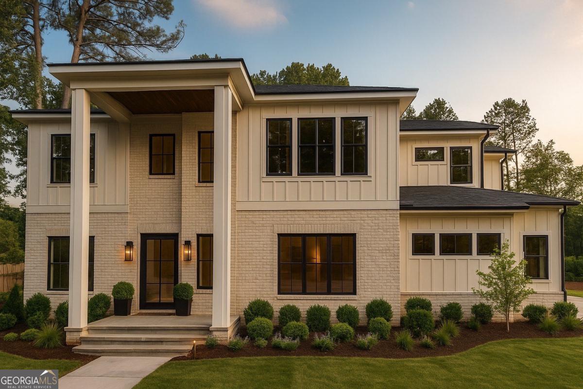 Welcome to 200 Simonton Estates. A stunning modern masterpiece located just minutes from vibrant downtown Lawrenceville! This spacious 4,988 sq. ft. home boasts 5 bedrooms and 4.5 bathrooms, offering the perfect blend of luxury and functionality. Step inside to find impeccable updates, including sleek quartz countertops, gleaming hardwood floors, and designer finishes throughout. The gourmet kitchen is a chef's dream, featuring modern cabinetry, premium appliances, and a large island perfect for entertaining. The main level includes a convenient guest bedroom with a private ensuite, perfect for visitors or multi-generational living. Upstairs, the expansive primary suite offers a spa-like retreat with a luxurious bathroom and ample closet space. Enjoy outdoor living year-round on the covered patio, ideal for relaxing or hosting gatherings. Situated in the desirable Simonton Estate, this home offers easy access to parks, dining, shopping, and al that Lawrenceville has to offer.Don't miss this rare opportunity to own a modern gem in a prime location! Up to $20,000 in closing cost if working with the preferred lender.