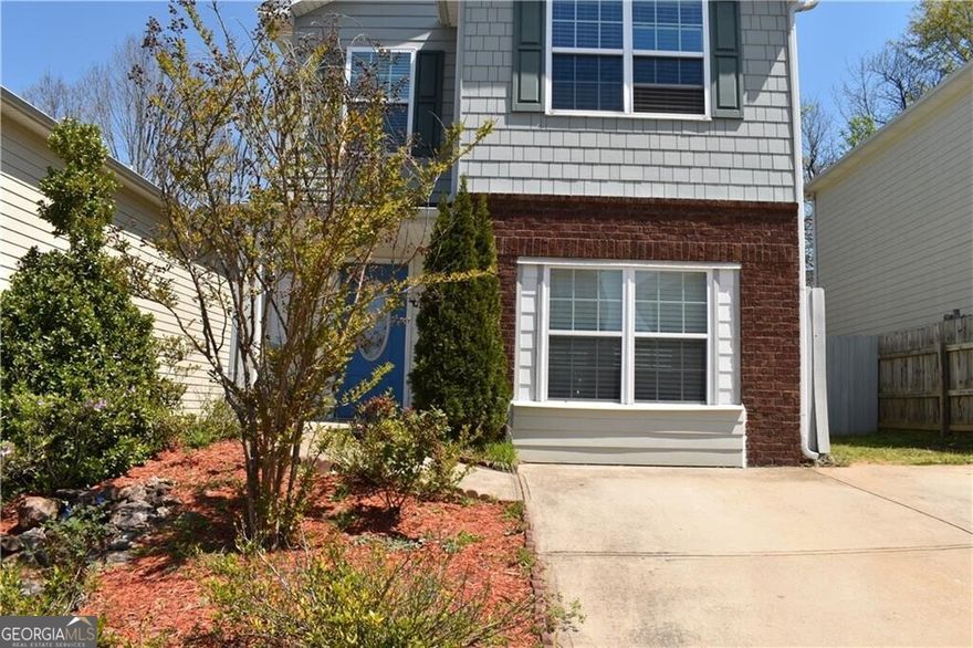 Beautiful house in a nice neighborhood very close to amenities, parks, schools, restaurants and shopping. Very spacious three bedroom, two and one-half bath floorplan. Laundry upstairs. Fenced backyard with covered patio. Refrigerator included with rental. Available October 1, 2025.