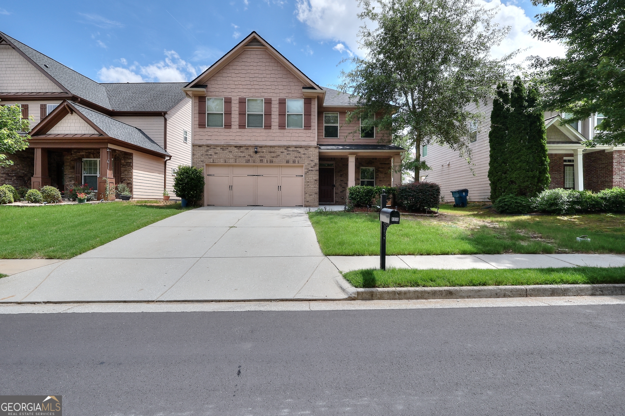 This elegant, move-in ready home offers 4 spacious bedrooms, 2.5 bathrooms, and a freshly painted main level interior and a few upper level rooms. The open-concept layout seamlessly connects the kitchen and family room perfect for entertaining or cozy nights by the fireplace. Enjoy additional living space with a formal living room and a formal dining room. The kitchen is a chef's dream, featuring granite countertops, stainless steel appliances, and a generously sized island ideal for gatherings. Upstairs, you'll find the serene primary suite with a private bath, along with three additional bedrooms and a full bathroom. A versatile flex space offers endless possibilities use it as a second family room, a large home office, or easily convert it into a fifth bedroom. The laundry room is conveniently located on the second floor as well. Situated close to highways, churches, schools, parks, restaurants, and shopping this home has it all. Don't wait this one won't last! Schedule your showing today!
