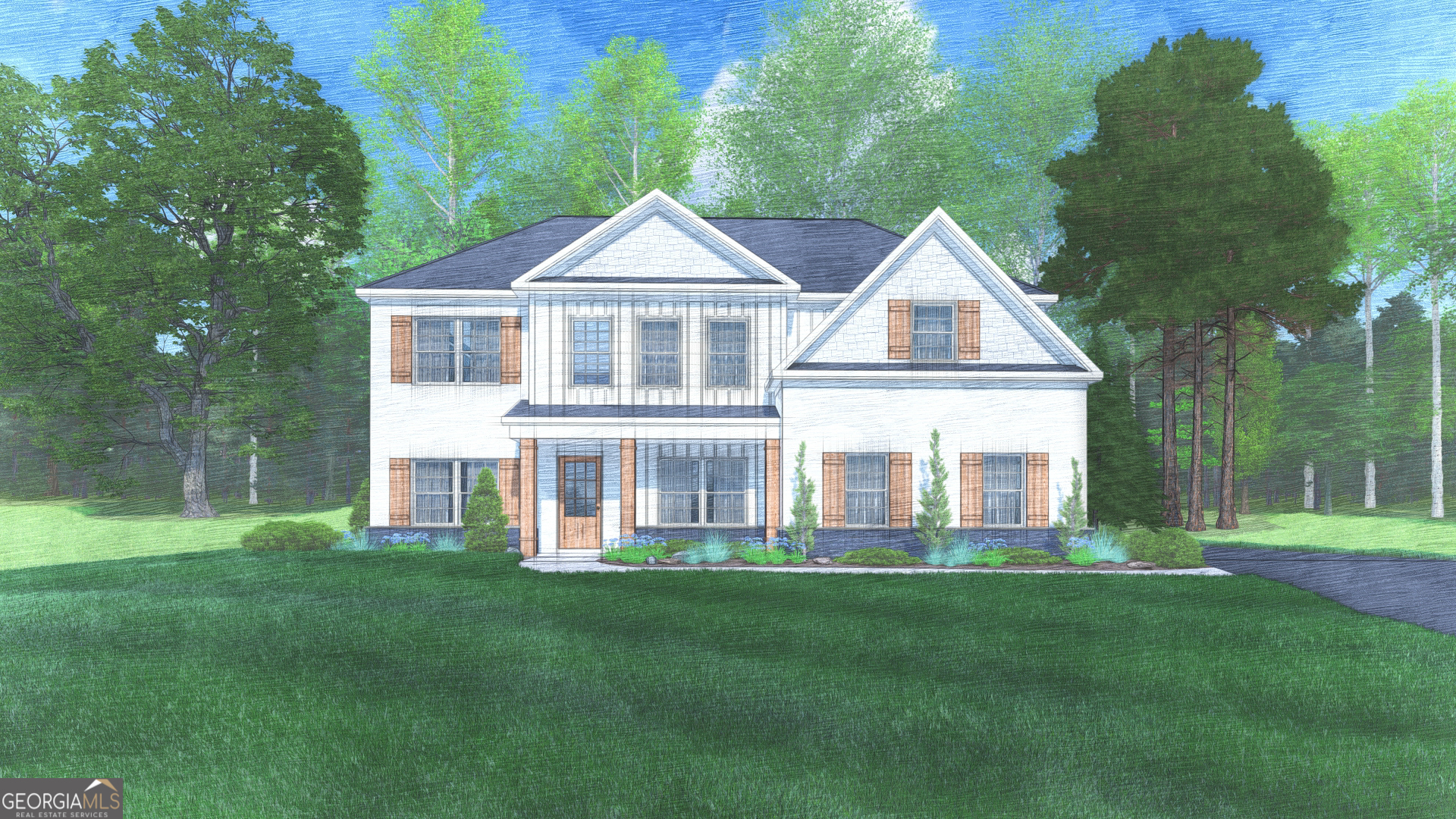 Check out Hughston Homes' Newest Community, Providence Ridge! Welcome to our hottest floorplan. Our Cypress B is a Favorite, with 3,158 SF of Inviting Living Space, nestled on 3.36 acres in Monroe County. Formal Dining Room, Flex Space, Spacious Great Room, Gourmet Kitchen, Breakfast Area, Media Room, 5 Bedrooms, 3 Baths. Inviting Entry Foyer, Formal Dining with Tons of Detail, Flex Space perfect for Home Office, Spacious Great Room w/ Fireplace. Electric Gourmet with single oven/Microwave, Cooktop, Stainless Steel Venthood, and a Luxury Dishwasher. Timeless Cabinetry, Granite Countertops, Tile Backsplash, the large Kitchen Island creates an ideal workspace and is open to the Breakfast Area. 5th Bedroom & Full Bath on Main Level. Owner's Entry Boasts our Signature Drop Zone, the perfect catch-all. Upstairs leads to the Media Room, a favorite for Movie Nights. Owner's Suite w/ Sitting Area & Trey Ceilings. Owner's Bath w/ Garden Tub, Tiled Shower, Vanity & Walk-in Closet. Ample-Sized Additional Bedrooms w/ Great Natural Lighting. Upstairs Laundry & Hall Bath is centrally located to the Bedrooms. Enjoy Luxury Vinyl Plank Flooring throughout Living Spaces on Main Level & Tons of Hughston Homes Included Features. Wrap-around front porch, 2-car side-entry garage, and our Signature Gameday Patio with Fireplace is the Perfect Space for Outdoor Evenings.