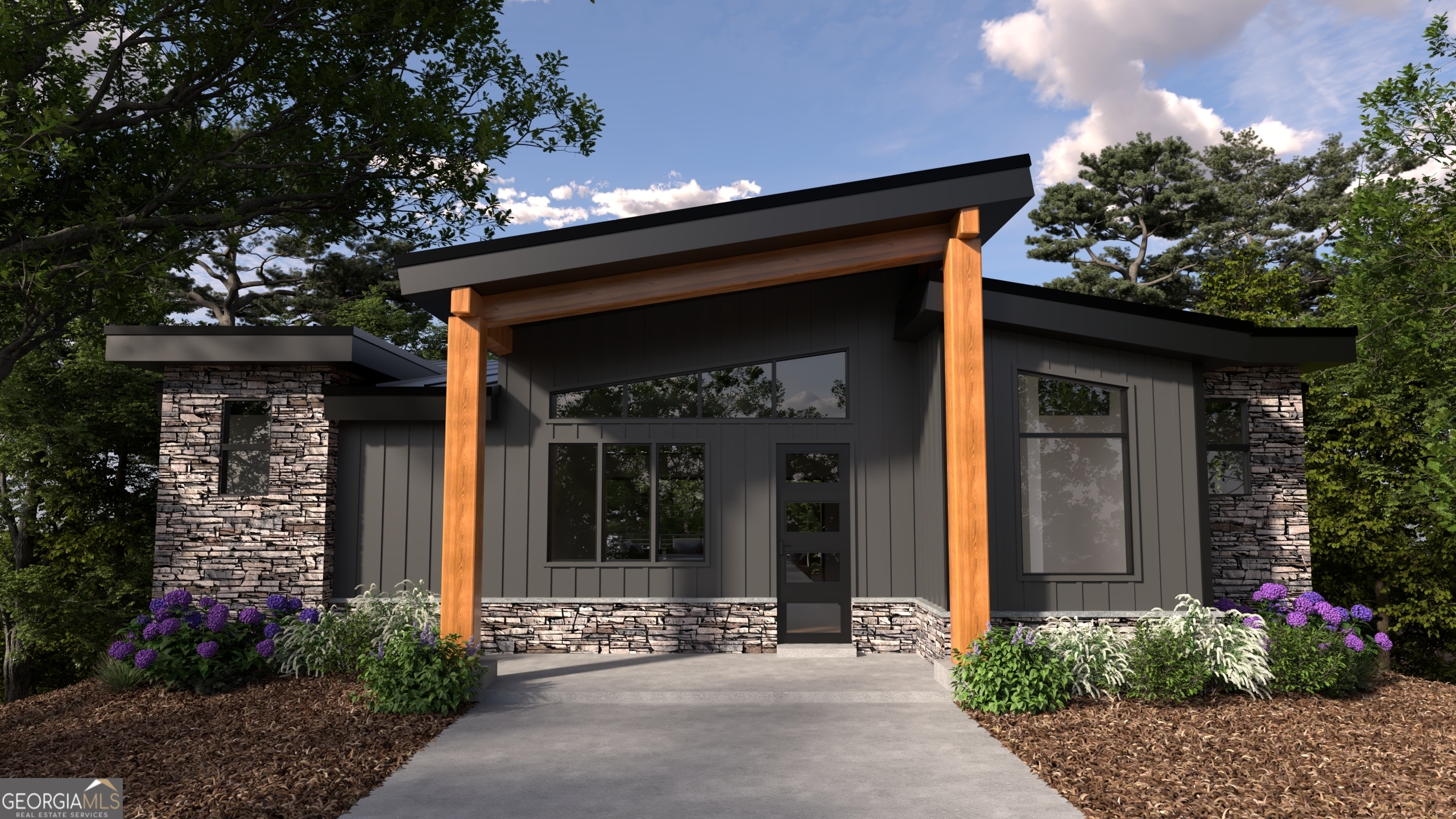 Welcome to lot 16 in Whiskey Mountain Estates, where unparalleled mountain and lake views are showcased to inspire, and your daily conveniences are met thanks to our in-town Hiawassee location. With 4 bedrooms, each with an en-suite bathroom, expertly laid out over two floors and 2,578 square feet, this new construction home is optimized for the rhythms of your life. The covered front porch prepares you for a wow factor when entering your new modern mountain home, your eyes guided through the expansive great room toward a wall of glass designed to maximize the natural beauty of Lake Chatuge, layers of the Blue Ridge Mountains, and the wooded surroundings of the neighborhood. Expansive covered decks ensure your enjoyment of the outdoors throughout all seasons. Durable materials like cement board and stacked stone clad the home, while soaring wood posts and beams punctuate the exterior with natural warmth. The interior is finished with custom cabinets, real wood flooring, stone counter tops, and upscale tile. If you haven't seen Hiawassee, you're missing out on the best kept secret in the Blue Ridge Mountains. This small town balances new growth while keeping its quiet charm. With convenient shopping, top-notch restaurants, medical services, a current of entrepreneurship, welcoming neighbors, and access to the best lake in the region, you'll be blown away by what is possible in Hiawassee - and how much money you'll save over towns that are more on the radar. Get this home under contract early to be able to select your own finishes and upgrades. Our phenomenal local builder, Discovery House Home, will craft this masterpiece designed by architect Tony Boyatt, who has been responsible for bringing some of the most iconic modern styles to our area. Our floor plans are exclusively available in our community within Towns County. To preserve our tranquil setting, short term rentals are not allowed. Come home to Whiskey Mountain Estates in Hiawassee!