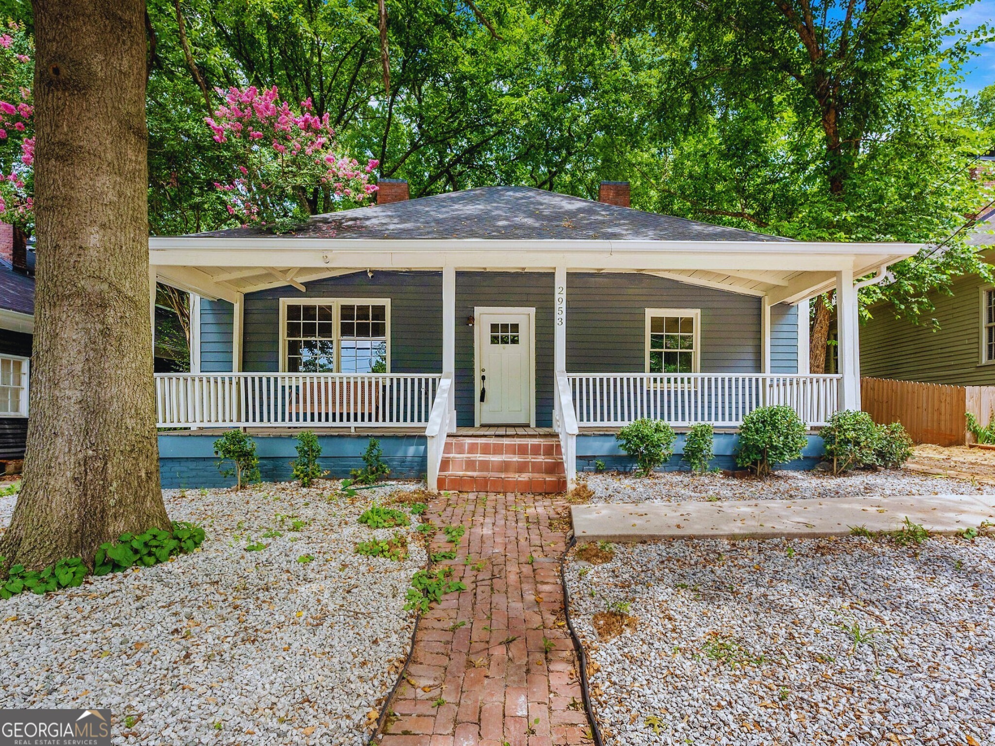 || NEW KITCHEN CABINETS, COUNTERTOPS & STAINLESS STEEL APPLIANCES || || NEW LVP FLOORING || || BRIGHT OPEN LAYOUT || || EASY ACCESS TO WHITTIER MILL PARK & CHATTAHOOCHEE TRAILS || || NO HOA & NO RENT RESTRICTIONS || ** What You'll See ** From the moment you arrive, the TWO FRONT DOORS hint at the home's unique story-originally built for mill workers, these residences were designed to host two families under one roof. Step inside and you'll be greeted by NEW LVP FLOORING, a BRIGHT OPEN LAYOUT, and FRESHLY PAINTED INTERIOR SPACES that complement the character of this CHARMING HISTORIC HOME. The NEWLY RENOVATED KITCHEN features sleek STAINLESS STEEL APPLIANCES, UPDATED CABINETRY, and MODERN COUNTERTOPS that offer both function and flair. Outside, the FRESHLY PAINTED EXTERIOR adds timeless curb appeal while whispering of the past in this HISTORIC WHITTIER MILL VILLAGE. ** What You'll Hear ** In this QUIET, PRIVATE NEIGHBORHOOD, the gentle rustle of the trees and birdsong from nearby WHITTIER MILL PARK replace the noise of the city. You might hear laughter echo from the park's playground or footsteps along the CHATTAHOOCHEE RIVER TRAILS, but otherwise-serenity reigns. The peace and stillness invite you to breathe a little deeper and listen to your own thoughts again. ** What You'll Feel ** As you enter, you'll feel the comfort of a WELL-MAINTAINED HOME wrapped in history. The temperature stays just right, thanks to MODERN UPDATES beneath its vintage bones. The OPEN LAYOUT encourages connection, yet every corner offers a cozy sense of privacy. This is a space that feels intentional, welcoming, and calm-a true retreat that brings emotional ease. ** What You'll Experience ** This is a lifestyle that blends the past with the present-historic charm and modern convenience. With NO HOA and NO RENTAL RESTRICTIONS, you'll enjoy FREEDOM AND FLEXIBILITY as an owner or investor. Your weekends can be spent strolling through WHITTIER MILL PARK, grabbing coffee at a boutique cafe, or catching sunsets over the river.