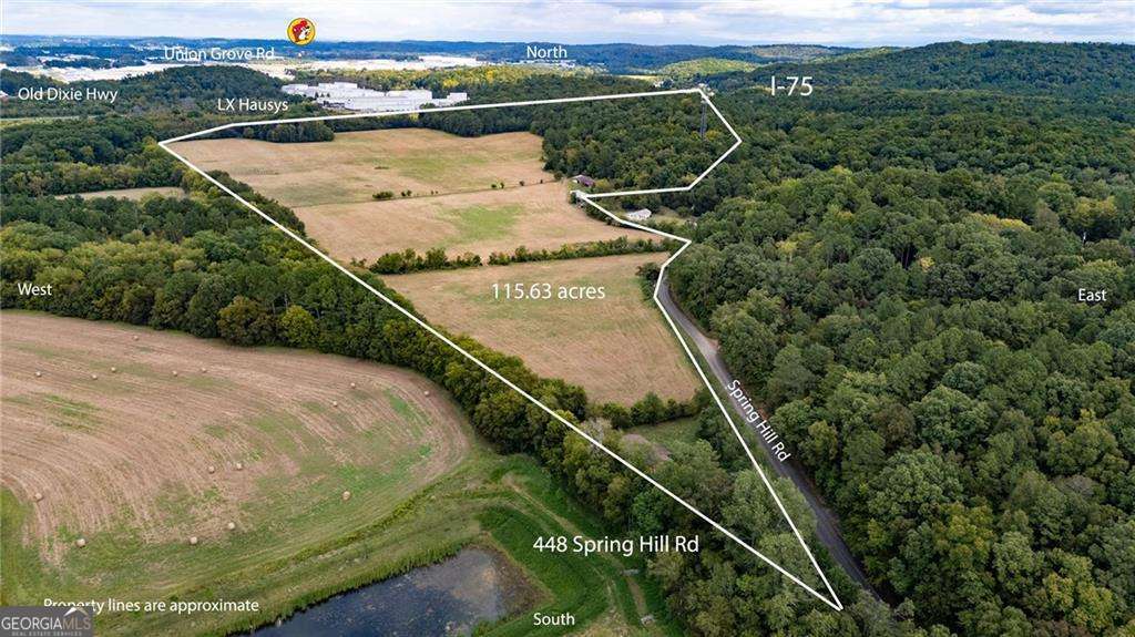 Prime 115-Acre Industrial Lot Near Union Grove Buc-ee's. This expansive 115-acre property in Adairsville's thriving industrial corridor is now one step closer to its new owner! Perfectly positioned between Chattanooga and Atlanta, this site offers unmatched potential for industrial or residential development. This large tract of prime land has rezoning approved to I-1 pending deed transfer. This property is ideal for industrial development with excellent access to I-75, the new bypass & Hwy 41 and has close proximity to the NW Georgia Inland Port. With its strategic location and endless possibilities, this property is a rare investment opportunity. Contact us today to learn more!