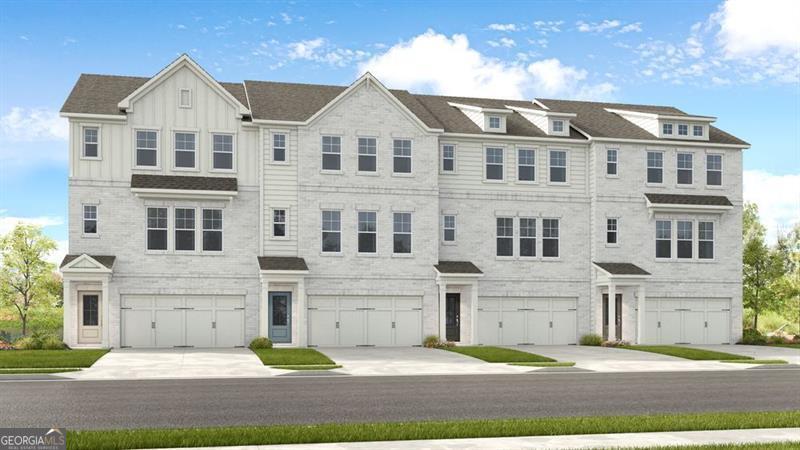 New Construction - Built by Ameria's Most Trusted Homebuilder - June Completion! Welcome to the Reynolds at 1721 Lansmere Street SW in Hampton Trace, where modern living meets convenience and community comfort. This home is ideally located near Fulton County Airport for easy travel and just minutes from beautiful parks like Cobb County's Hurt Road Park and Tramore Park. The community features inviting amenities, including an outdoor fire pit perfect for gathering with friends, a dedicated dog park for off-leash fun, and open common areas ideal for picnics, games, or simply relaxing in the sun. The Reynolds offers smart, spacious living with a ground-floor bedroom featuring an en-suite bath and backyard access. The modern kitchen flows into the dining area and gathering room with a cozy fireplace. Upstairs, the primary suite includes a large walk-in closet and luxe bath, plus two more bedrooms, a shared bath, and laundry room. Additional highlights include: an electric fireplace, laminate stair treads, and open railing at staircase. Photos are for representative purposes only. MLS#10521761