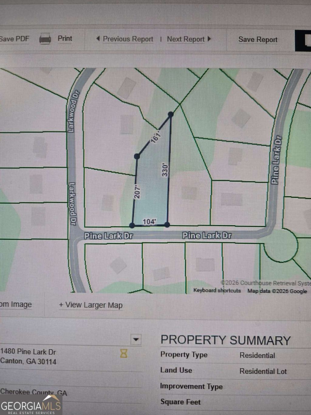 Photo of 1480 Pine Lark Drive #LOT 22, Canton, GA 30114 (MLS # 10679928)