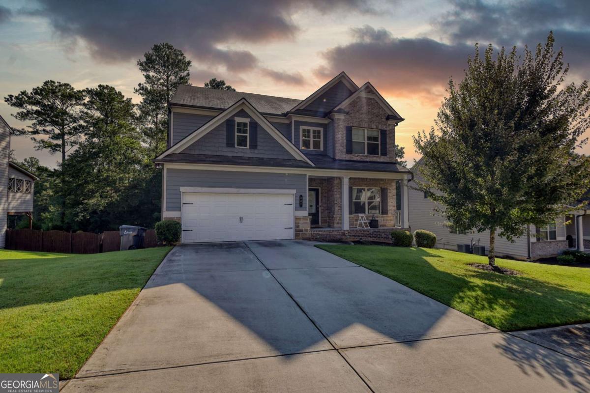 Spacious 4-Bedroom Home with Gourmet Kitchen, Full Basement & Private Fenced Yard! Welcome to this stunning 4-bedroom, 2.5-bathroom home that perfectly blends functionality and elegance. Step into a bright 2-story foyer that opens to a versatile flex room, ideal for a home office, playroom, or extra living space. The main level features a formal dining room, a spacious open-concept great room with a cozy fireplace, and a gourmet kitchen designed to impress-complete with a large island, stainless steel appliances, a gas stove, and a walk-in pantry. A half bath and a covered back patio with a built-in fireplace make entertaining indoors or out effortless. Upstairs, all four bedrooms provide ample space, including an oversized master suite featuring his & her walk-in closets, a double tray ceiling, and a luxurious ensuite bath with an oversized shower and soaking tub. Additional highlights include a full basement, perfect for future expansion or storage, and a fully fenced backyard offering privacy and direct access to the covered patio via a convenient stairway. Don't miss the opportunity to make this thoughtfully designed, feature-rich home yours!