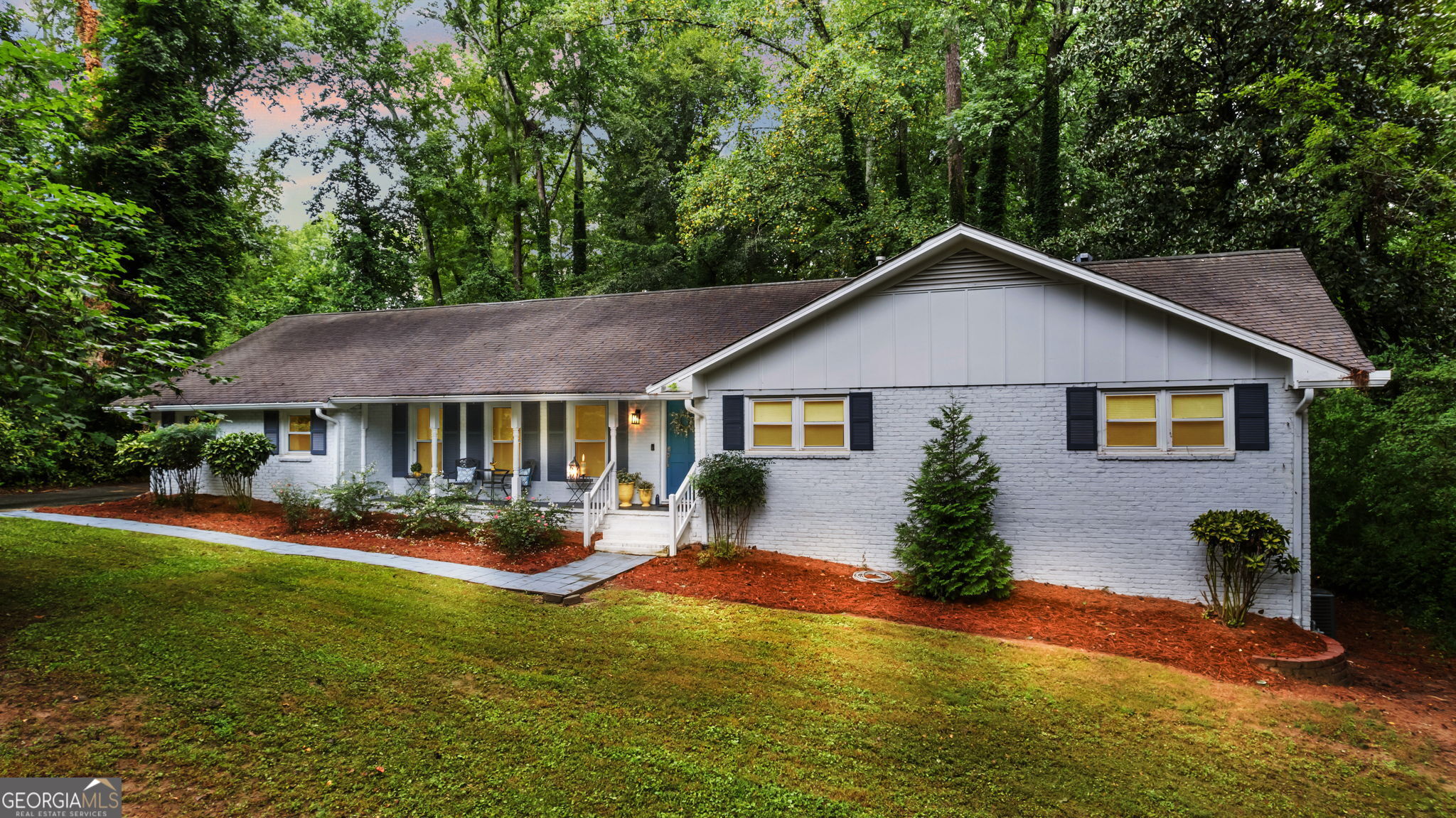 Welcome to your beautifully renovated 4-bedroom, 3 full bathroom brick ranch located just a short walk from the heart of downtown Alpharetta. This home blends modern updates with classic charm, featuring an open floor plan filled with natural light and gorgeous hardwood floors. The updated kitchen and bathrooms offer sleek, stylish finishes, while the spacious layout provides both comfort and functionality for everyday living. Situated on a quiet cul-de-sac, this home also boasts a private backyard-perfect for relaxing evenings, entertaining friends, or enjoying time outdoors. You'll love the peaceful setting while still being just minutes from Alpharetta's vibrant shopping, dining, and entertainment options. With no HOA and move-in-ready condition, this is a rare opportunity to rent in one of the most desirable areas in Alpharetta.