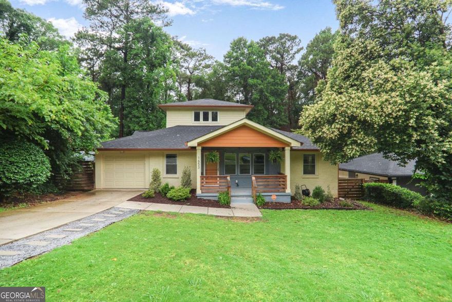 Welcome home to this renovated beauty complete with a hard to find GARAGE!!! The covered front porch welcomes you into the open and flexible floor plan. Once inside you'll see that no detail has been overlooked! The kitchen is a true chef's dream! Featuring extended cabinetry and quartz counter tops, nine foot  island, stainless steel appliances, gas range, industrial hood, wine refrigerator, walk-in pantry, and more! The main level is home to the spacious primary bedroom suite complete with a French door that opens onto a private deck, huge walk-in closet, and spa-style bathroom. Also on the main floor you'll find a separate dining room, fireside living room, two secondary bedrooms, a renovated full bathroom, laundry room, and plenty of additional closet space. Follow the stairs up to the enormous second floor bonus room which can serve many purposes, no matter what your needs are! Home office ...done! Home gym...done! Game room...done! The backyard is level and fenced, the perfect spot for pets, relaxing, or entertaining... there is even room for a pool! Conveniently located close to East Atlanta Village, Kirkwood, Oakhurst, Decatur-and all major highways!