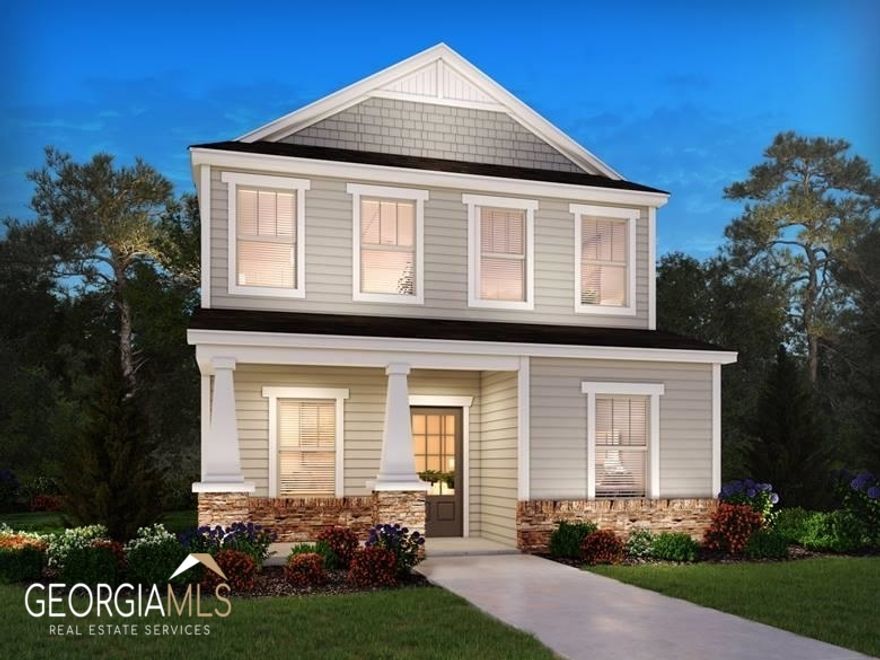 Brand new, energy-efficient home available by Jun 2023! Welcome guests on the Rutledge's charming front porch. Inside, the main-level primary suite features his-and-hers sinks and a large walk-in closet. Upstairs, walk-in closets in each bedroom help keep things organized. Willowcrest Bungalows offers two-story single-family homes featuring the latest design trends. Enjoy all that Mableton has to offer with close proximity to shopping and dining plus convenient access to I-285 and the East-West Connector. Spend your free time exploring the Silver Comet Trail or enjoy planned amenities including a swimming pool and a dog park. Each of our homes is built with innovative, energy-efficient features designed to help you enjoy more savings, better health, real comfort and peace of mind.