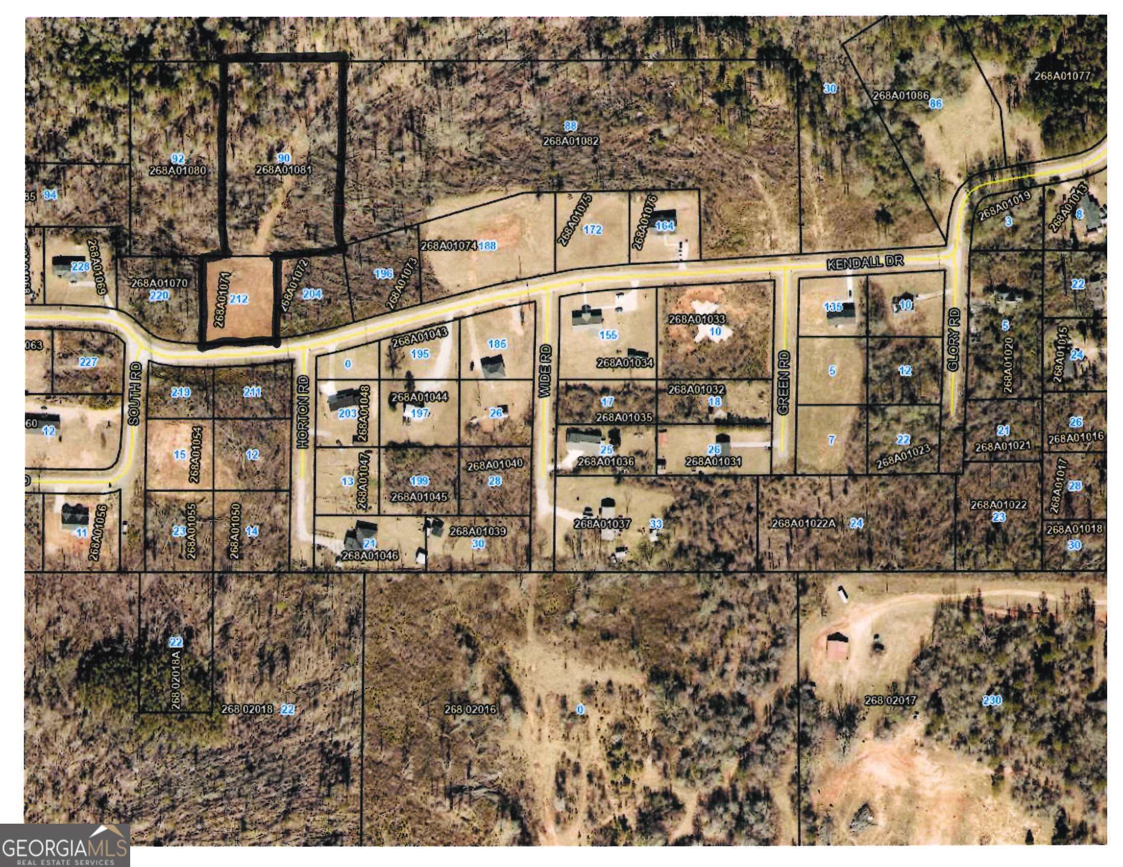 3 ACRE LOT. Front of lot has been cleared for your new home. Back of lot is wooded. Area of new and older homes. Just off Hwy 16W. Includes 2 parcels. Parcel ID #268A01081 & Parcel ID #268A01071