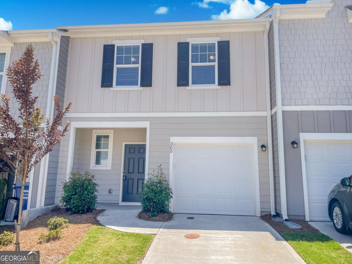 Available September 15! Terrific Cartersville townhome built in 2021 - Near New! Plank flooring entire 1st level. Entry Foyer leads to the 1-Car Garage entrance and Half Bath. Just beyond is a modern Open Plan with a large Great Room, Dining Area and Kitchen. The Kitchen has White Cabinets, Gray Granite Counters, SS Appliances and a Pantry Closet. Upstairs is the Master Suite and Master Bath w/Tub/Shwr combination, Vanity, Cabinets/Drawers and a spacious Walk-In Closet. Down the hall are 2 Guest Bedrooms, another Full Bath and a Laundry Closet. Out back is a Patio and an open lawn area shared by neighbors. Resident Benefit Package included. Check out our 5-Star Reviews on Google. Rent quoted reflects discount for on time payment, ask for details.