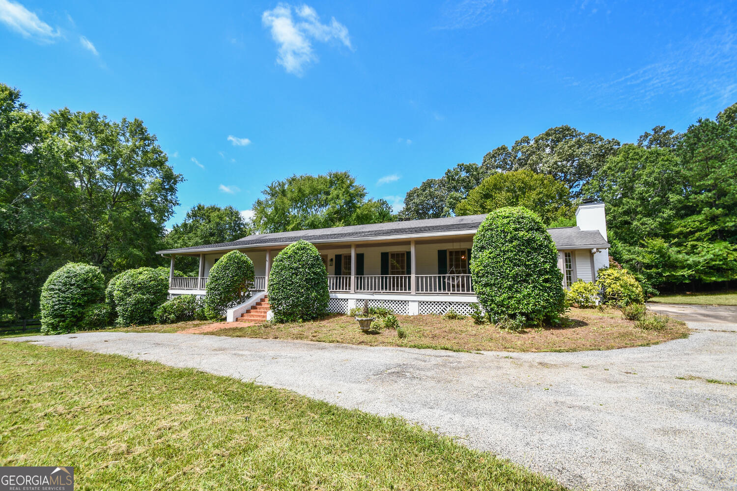 Renovated Ranch on Basement - Approx. 6 Private Acres in Alpharetta, GA, Cherokee County. This beautifully renovated 4-bedroom, 3-bath ranch sits on nearly 6 serene acres, offering unmatched privacy, space, and versatility-all with lower Cherokee County taxes and no HOA restrictions. Situated on a private lot with a long driveway, this home offers both seclusion and convenience. Step inside to find a fully updated, move-in-ready interior featuring stylish finishes, an open-concept layout, and modern upgrades throughout. The spacious main level includes a bright living room, a fully renovated kitchen with sleek cabinetry and new appliances, and generously sized bedrooms. Outside, the possibilities are endless-grow your dream garden, add a pool, or cast a line in your very own pond. With almost 6 acres to work with, this is truly a rare opportunity to live, play, and relax on your own terms. This is a rare opportunity to own a turnkey property with privacy, space, and low Cherokee County taxes-all in a prime Alpharetta location.