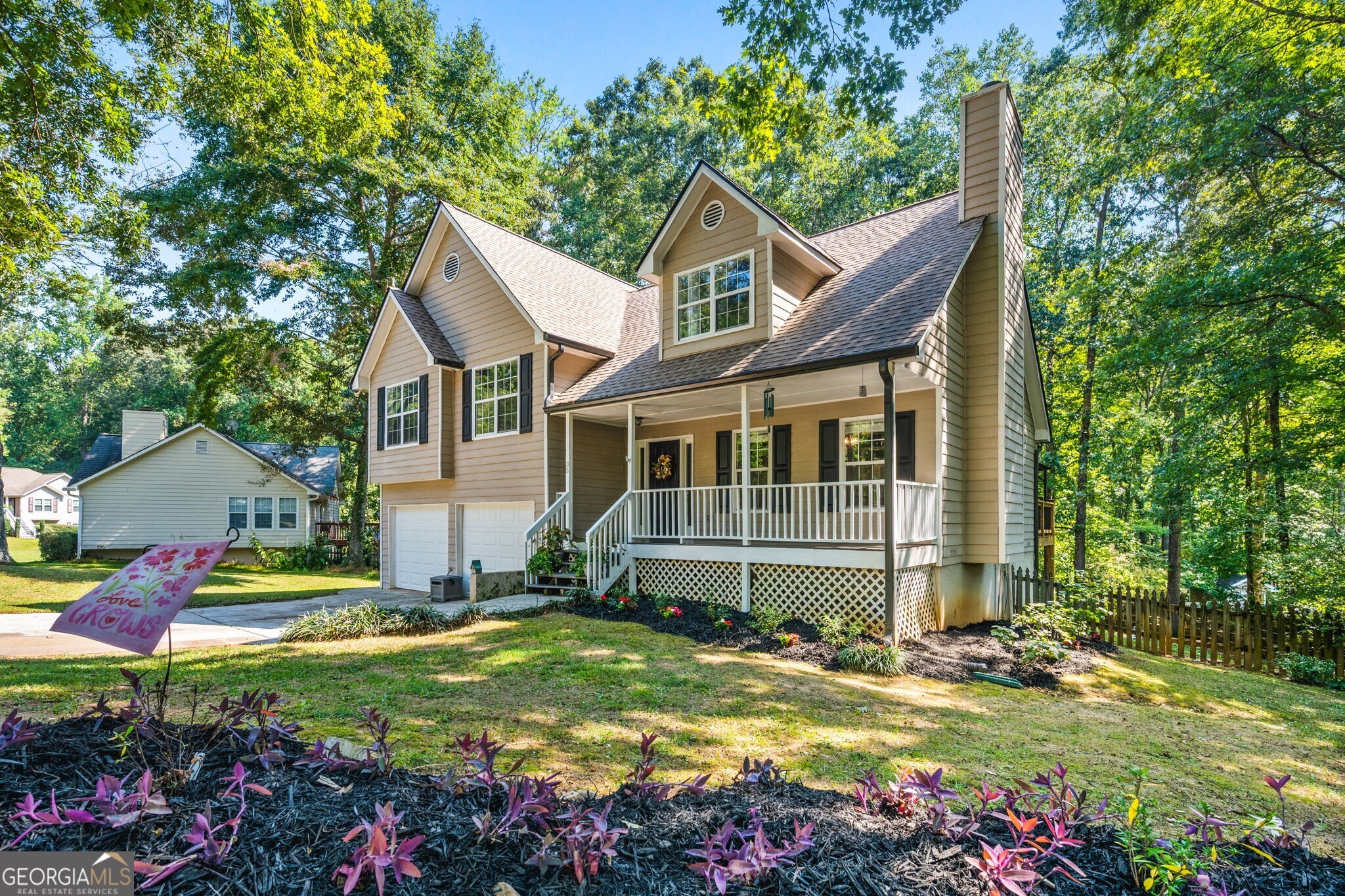 This well-maintained residence offers two master suites, providing flexibility for families or multi-generational living. Recent upgrades include a newer AC unit, a roof less than one year old, luxury vinyl plank flooring upstairs, refinished hardwood floors on the main level, and fully updated bathrooms. The kitchen and living areas flow seamlessly to a brand-new deck, ideal for entertaining or relaxing outdoors. The backyard features a chicken coop with the option to keep eight hens, adding charm and versatility. Nestled in a desirable neighborhood with welcoming neighbors, this home combines comfort, quality, and modern updates-truly move-in ready.