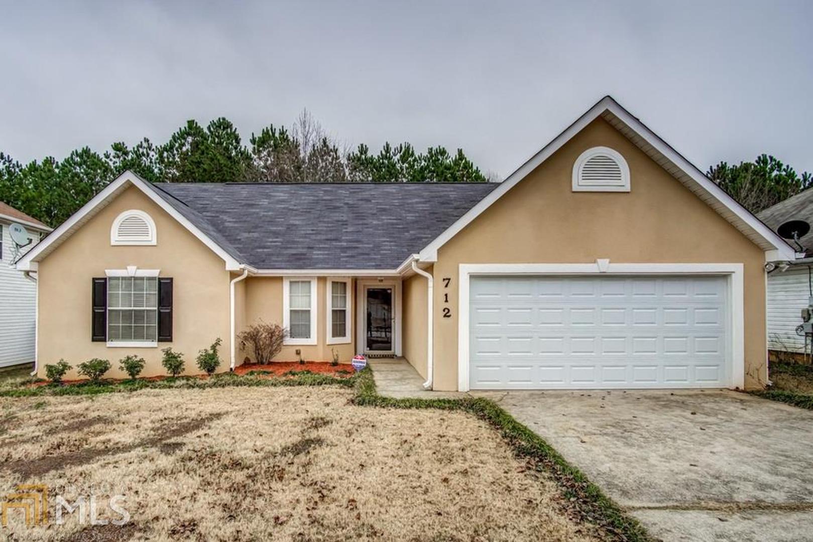 Well maintained 3br/ 2ba ranch home in a conveniently located neighborhood that has no HOA. Wood flooring in the main living areas. Living room boasts a high vaulted ceiling and gorgeous fireplace. Kitchen has plenty of cabinet space, breakfast area and a built in desk. Master bedroom has a walk in closet, and ensuite with his and her vanities as well as a relaxing jetted tub. Fenced backyard and two car garage.
