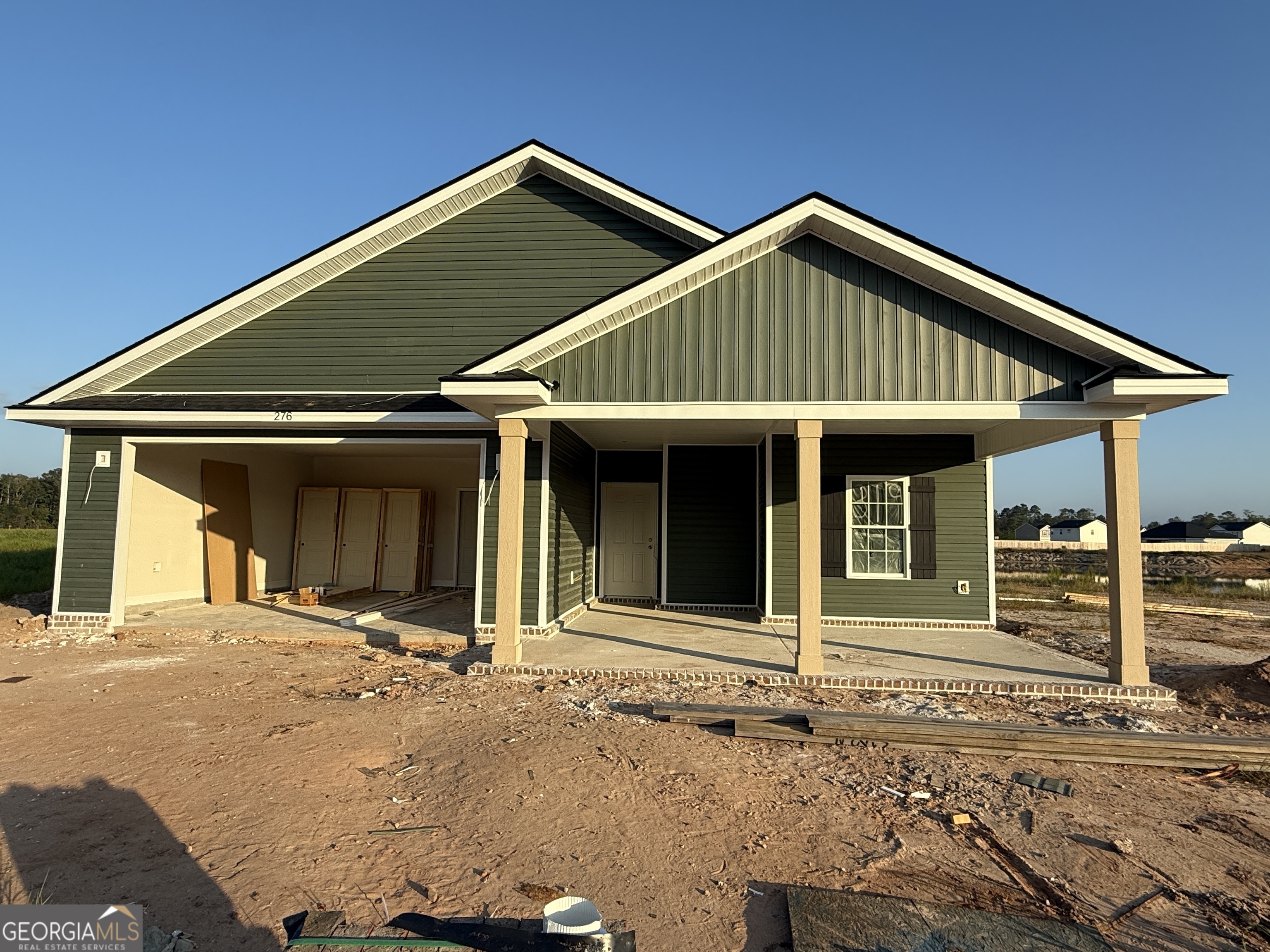 Welcome to 276 Freshwater Lane NE in Lanier Ridge-the stunning Eden Cottage! This brand-new ranch-style 3-bedroom, 2-bath home, offering 1,415 sq. ft. of living space, is designed and built by a trusted local builder and sits on an impressive 2.07-acre lot. Inside, 9-foot ceilings throughout create an open and airy feel, while vaulted ceilings in the main living areas add elegance. All living areas feature waterproof luxury vinyl plank flooring, while the bedrooms offer the comfort of plush carpeting. The kitchen is a showstopper with custom cabinets, granite countertops, and a ceramic tile backsplash. Both the front and back porches are covered, providing the perfect spaces for welcoming guests or relaxing outdoors while enjoying the peaceful surroundings of your expansive acreage. Offering thoughtful design, energy-efficient features, and quality craftsmanship, this home is a true gem. Estimated completion date is October 15, 2025. 100% financing is available, and the seller is offering $8,000 in paid closing costs-making it easier than ever to make this dream home yours. Hurry-this one won't last long!