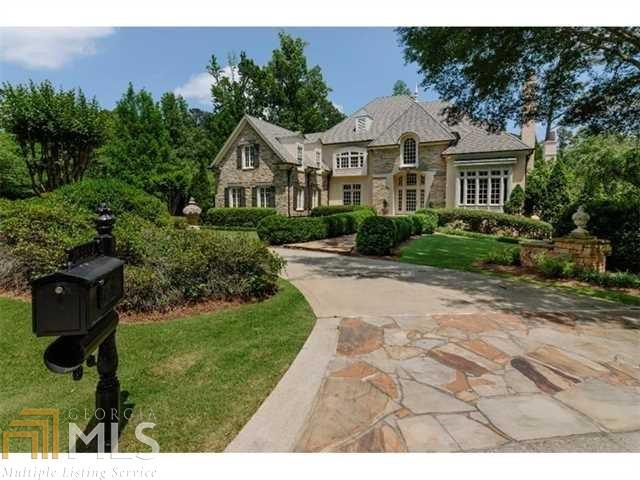 Elegant totally renovated home with high ceilings, beautiful details and lots of space on a quiet cul de sac location of gorgeous large homes. Main floor has wonderfully scaled formal living spaces as well as a huge kitchen open to the family room overlooking the pool. 3 car garage conveniently comes right into the kitchen. Master on main with adjacent library/office is well designed. 4 lge ensuite bedrooms upstairs. Terrace level is another world w/ 2 bedrooms, 3 full baths, wine cellar and multiple family living areas all opening onto a stunning pool and yard!!