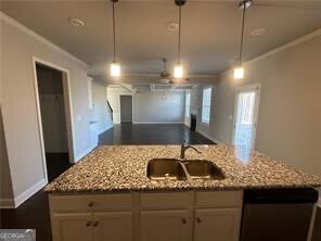 Move in ready home in great location minutes from 185 exit 118 and close to shopping and restaurants. Main floor boasts hardwood floors, dining room, living room with fireplace and open concept floorplan with view to kitchen. Kitchen has stainless appliances and granite countertops. Upstairs you will find an oversized Primary bedroom suite with large closet and bath including double vanities, separate tub/shower. 3 other bedrooms and a Loft make this floor plan perfect for the needs of additional space for office, playroom, or secondary living area. Great neighborhood with amenities. Welcome Home!