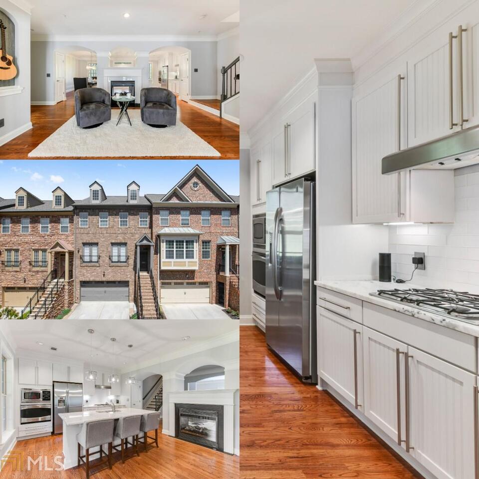 Stunning, sleek and modern, this traditional beauty on the outside has quite the style on the inside! Freshly painted, masterfully updated, hardwood floors, and rich crown molding, this home leaves you wanting to see more! This location is prime with quick access to 400, Old Milton, and Windward, and 4 finished levels of living space, you can have it all! Step inside to the cool great room, with awesome layout and tons of natural light, with 2 Juliette balconies letting the light shine in. The very open plan leads to the fireside dining and sitting area with a stunning tile surround fireplace. Step into the recently updated kitchen with fresh granite, white shaker style cabinets and large center island. Upstairs, a master retreat to dream about! With more molding, hardwood floors, and tons of natural light. Take a look at the 2 lower levels, both full suites with full baths. Both have designated outdoor space with the patio and exterior access on the lowest level, and large covered deck above. Just off the kitchen you will find a large screened porch overlooking a protected green space. This community has private access to Avalon and is only a 3 minute walk. Just imagine strolling to dinner in the evenings, no need find a parking spot!