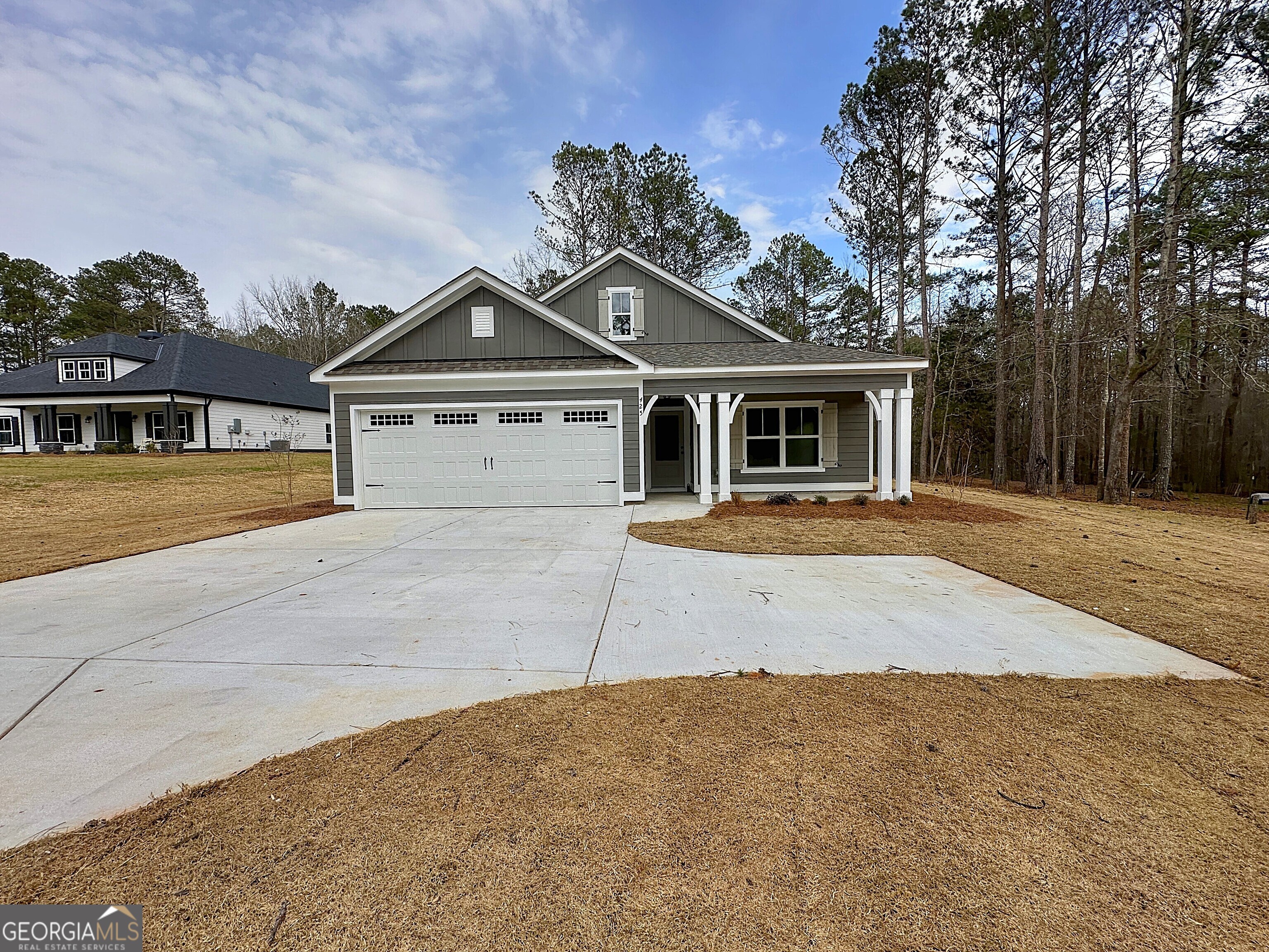 THE KINGLET. Country living at its best! Beautiful BC Stone Home nestled on over a 2 acre private lot. Features include a spacious kitchen with a large pantry, solid surface countertops, stainless appliances, soft shut cabinets, island bar, and so much more. Open concept with soothing colors, LVT flooring and beamed ceilings in living room. The master consist of large walk in closet, tiled shower, double vanity and solid surface tops. Great one level 4 bedroom floor plan... All the eye candy you can want in a home... MUST SEE... SEE SPECIAL STIPS about closing concessions with our preferred lenders.