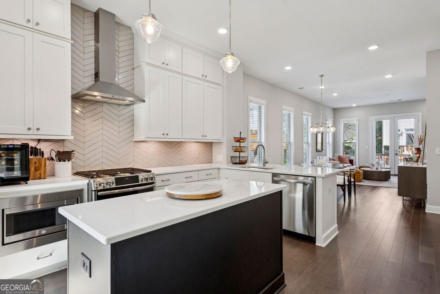 Nestled in the interior of the community, this *end-unit* townhome offers the perfect balance of convenience and tranquility. Located just steps from the private community pool and neighborhood grill, you'll enjoy easy access to recreational amenities, yet its position offers the privacy and quiet you desire.   The large, mature tree in front provides natural privacy for both the expansive kitchen picture window and the upper-level front bedroom, creating a serene atmosphere both inside and out. With no neighboring decks, driveways, or busy roads in sight, this home provides the peace and privacy you deserve. The Townes at Chastain, a gated and security camera-monitored community, is located just blocks from miles of walking trails, public golf, tennis, playgrounds, restaurants, coffee shops, concerts, and horseback riding.     As an end-unit, this townhome is flooded with natural light thanks to extra windows that most other units don't enjoy. The abundant sunlight and open feel elevate the living spaces, making it a bright and welcoming place to call home.    The Sellers have thoughtfully upgraded this home with premium health-conscious features. A new Aquasana Whole House Rhino System has been expertly installed to reduce chemicals, bacteria, viruses, and other common contaminants found in well water. With this award-winning water filtration technology, you can rest assured that your water is safe and clean.    The Air Scrubber by ActivePure further elevates the home's quality of living by continuously cleaning the air and surfaces. ActivePure technology has been scientifically proven to neutralize a broad spectrum of pathogens, including bacteria, viruses, mold, and fungi - giving you peace of mind that your indoor environment is always fresh and healthy.    We invite you to see why this townhome, with its ideal location, light-filled spaces, and added health features, stands out as a truly exceptional place to live.