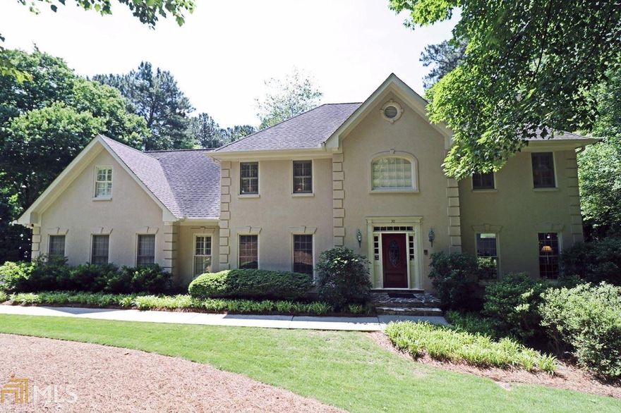 Pristine updated family home with acre plus lot, private, gunite pool, in sought-after Riverwood/Heards Ferry School district. Freshly painted inside & out. High ceilings main level, lovely hardwood floors, 2-story foyer plus backstairs. Renov. kitchen with granite, custom cabinets opens to screened porch & fabulous family room with soaring stone fplc & wet bar. 4 BR's up with oversized master. Renov. master bath plus huge walk-in closet. Fin terrace level with BR & BA, rec room with fplc, billiard/exercise room and huge storage room.
