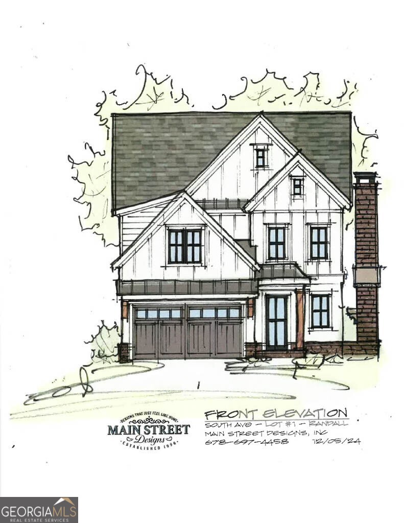 Experience the pinnacle of luxury living in the heart of historic downtown Marietta with this breathtaking new construction, set for completion in Fall 2025. A flawless blend of modern sophistication and timeless elegance, this extraordinary residence offers unparalleled craftsmanship, exquisite finishes, and an exceptional design tailored for refined living. Perfectly situated just moments from Marietta's finest dining, boutique shopping, upscale wine bars, and vibrant year-round festivals, this home delivers the best of both worlds urban convenience paired with the charm of a well-established neighborhood. Designed with both comfort and functionality in mind, this home features four spacious bedrooms, including a stunning primary suite on the main level, three and a half luxurious baths, a versatile flex room that can serve as a fifth bedroom, and a striking office with a glass wall that elevates the space. At the heart of the home, the gourmet chef's kitchen is a true showpiece, equipped with top-of-the-line Sub-Zero, Wolf, Bosch, and Sharp appliances, custom soft-close inlaid cabinetry, pristine stone countertops, and an expansive prep island. The open-concept layout flows effortlessly into the family room, where a stunning fireplace, a wet bar with a built-in beverage refrigerator, and a large pass-through window to the vaulted, covered patio create an entertainer's dream. Five-inch site-finished hardwood floors extend throughout the home, enhancing its warmth and sophistication. The main-level primary suite is a sanctuary of tranquility, bathed in natural light and featuring soaring vaulted ceilings. The spa-inspired en suite is a masterpiece of indulgence, complete with dual vanities, a freestanding soaking tub, and a frameless glass shower. The custom-designed walk-in closet offers ample storage and a seamless connection to a beautifully appointed laundry room, turning an everyday necessity into a refined experience. Step outside to a private, thoughtfully designed side patio featuring a grand outdoor fireplace, creating an amazing space for al fresco dining or relaxing. Make your appointment today to see this one of a kind home.