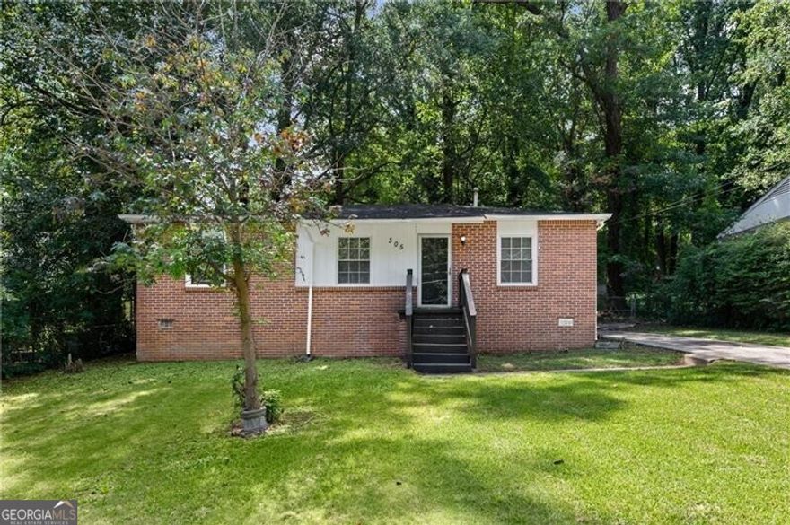 Recently renovated 4 sides Brick home has 3 bedrooms and a 1 new full bath. New cabinets, New counters, New flooring, New lighting, and a New kitchen with shaker cabinets and opens to the family room. Perfect for entertaining. Master on main. Beautiful level lot.  This is location is minutes away from restaurants, the belt line, Tyler Perry Studios, Atlanta Hartsfield Airport, parks, MARTA and major highways. This is a commuters dream location. Come see!