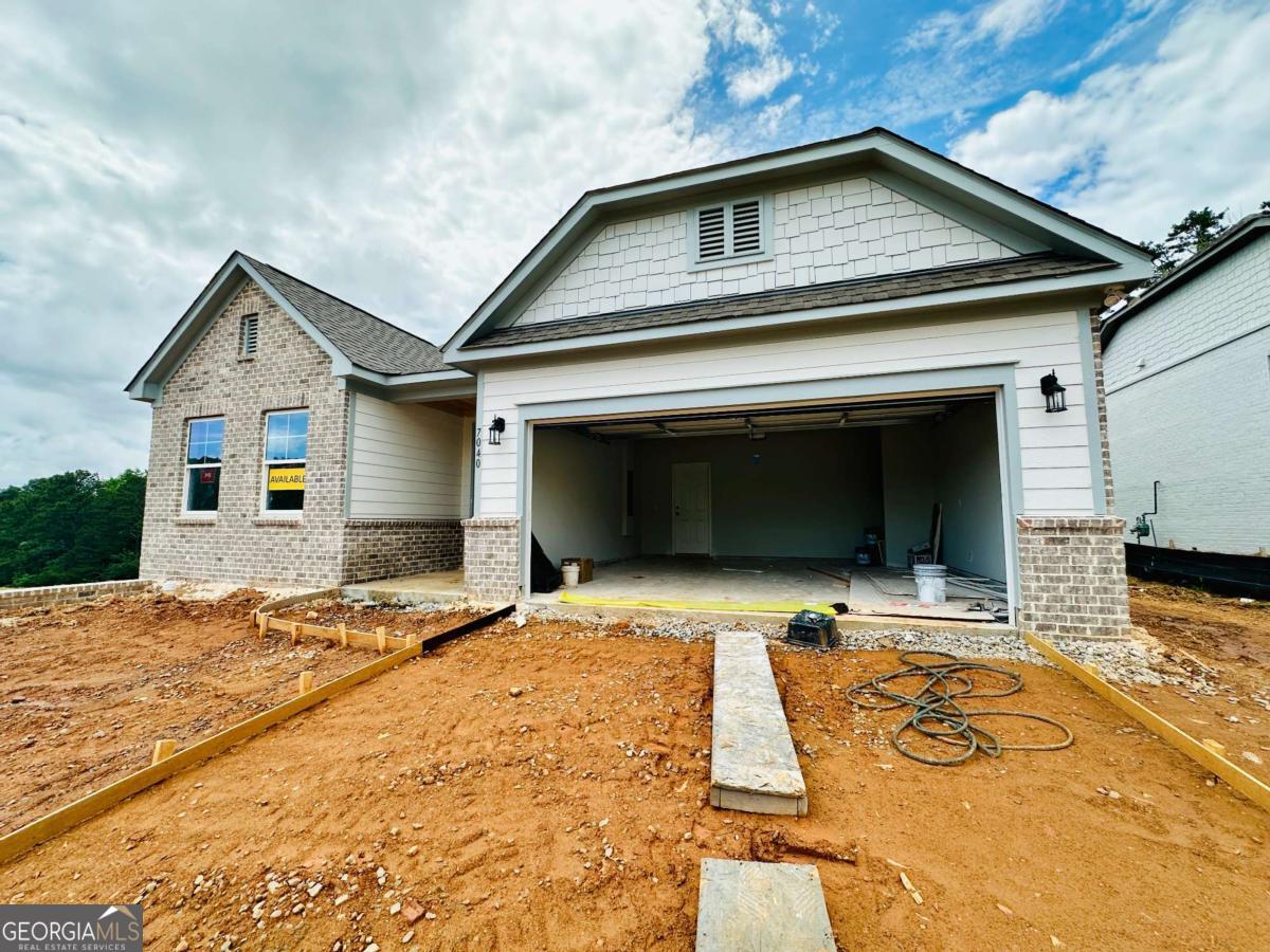 Tucked near the end of a quiet cul-de-sac, this beautiful Avery ranch by Eastwood Homes is ready for an August move-in. The private backyard backs to wooded views, offering a peaceful setting you can enjoy year-round. Inside, the open-concept design features a shiplap fireplace with a cedar mantle as the focal point of the main living area. There's no carpet anywhere-just clean, durable flooring throughout for a polished, modern look. The kitchen is a standout with frost-colored cabinets, gold hardware, a custom shiplap hood vent, 5-burner gas cooktop, built-in microwave/oven combo, and soft-close cabinetry. With four bedrooms and three full baths, this home offers flexible living spaces, including a spacious primary suite on the main level with a large, spa-like shower and private access to the laundry room. Two additional bedrooms and a full bath are also on the main level, while a separate guest suite provides extra privacy. As part of the Cambridge community, you'll enjoy access to a pool, cabana, playground, dog park, and scenic sidewalks perfect for afternoon strolls. Homes like this don't come around often-take advantage of $5,000 in closing cost assistance with a preferred lender and make this home yours before summer ends.