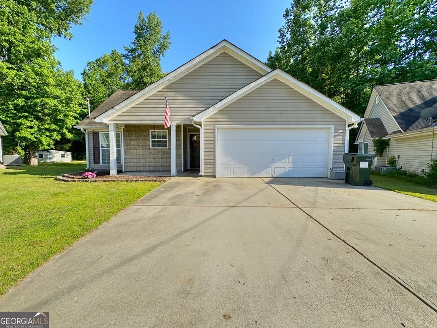 BACK ON THE MARKET AT NO FAULT TO THE SELLER...  INSPECTION WILL BE ON FILE...   READY TO CLOSE ASAP...  SHOWINGS TO BEGIN TUESDAY JUNE 18TH....   Beautiful home nestled in quiet cul-de-sac!  Features include all new LVT flooring, all new carpet in the bedrooms, open living room with vaulted ceilings and electric fireplace, kitchen with a breakfast bar and stocked with appliances, master bedroom with cathedral ceilings, walk-in closet and large master bath, spacious guest bedrooms and so much more.   Outdoor features a huge backyard, patio for grilling,  out building and convenient to Lagrange, Newnan and Columbus.   USDA 100% Financing area!!!  Must see...