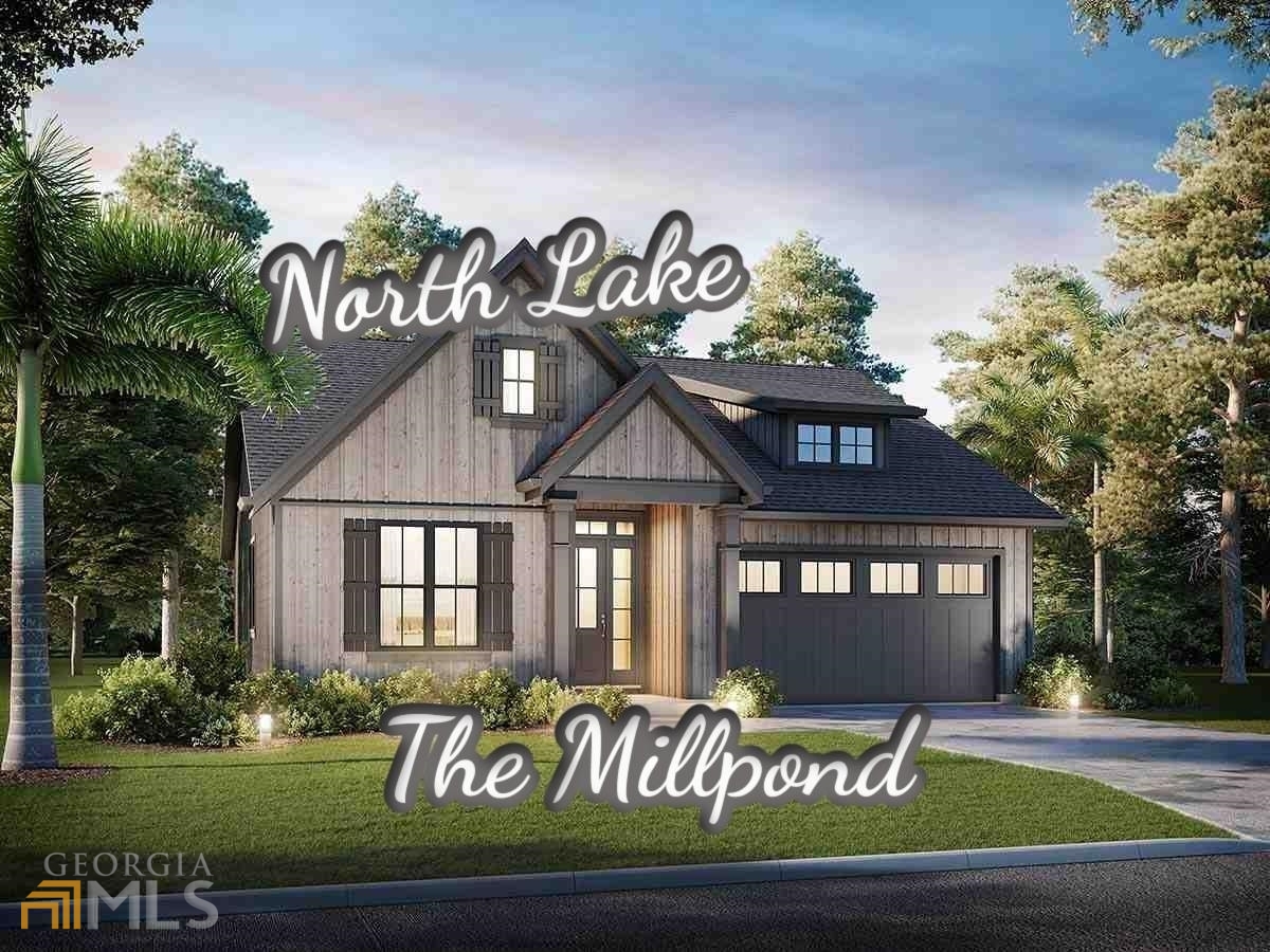 All Lots Waterfront, Cul-de-Sac and/or Wooded Views featuring Quality New Construction by Local Builder in Convenient Location! 4 plans available - The Millpond Plan at North Lake offers 3 Bedrooms and 2 baths in a spacious layout made to feel even more roomy with soaring ceilings from Living into Dining Areas, fully outfitted Kitchen with access to both living and dining areas for easy entertaining as well as day-to-day living. Master Bedroom features walk in closet while Bath offers double vanity and soaker tub. Front porch overlooks cul-de-sac while back porch offers escape to view the large, deep lot with wooded views! Other lots offering lake front and wooded views available. Preferred lender offers $2,500 in lender credit towards buyer's closing costs.