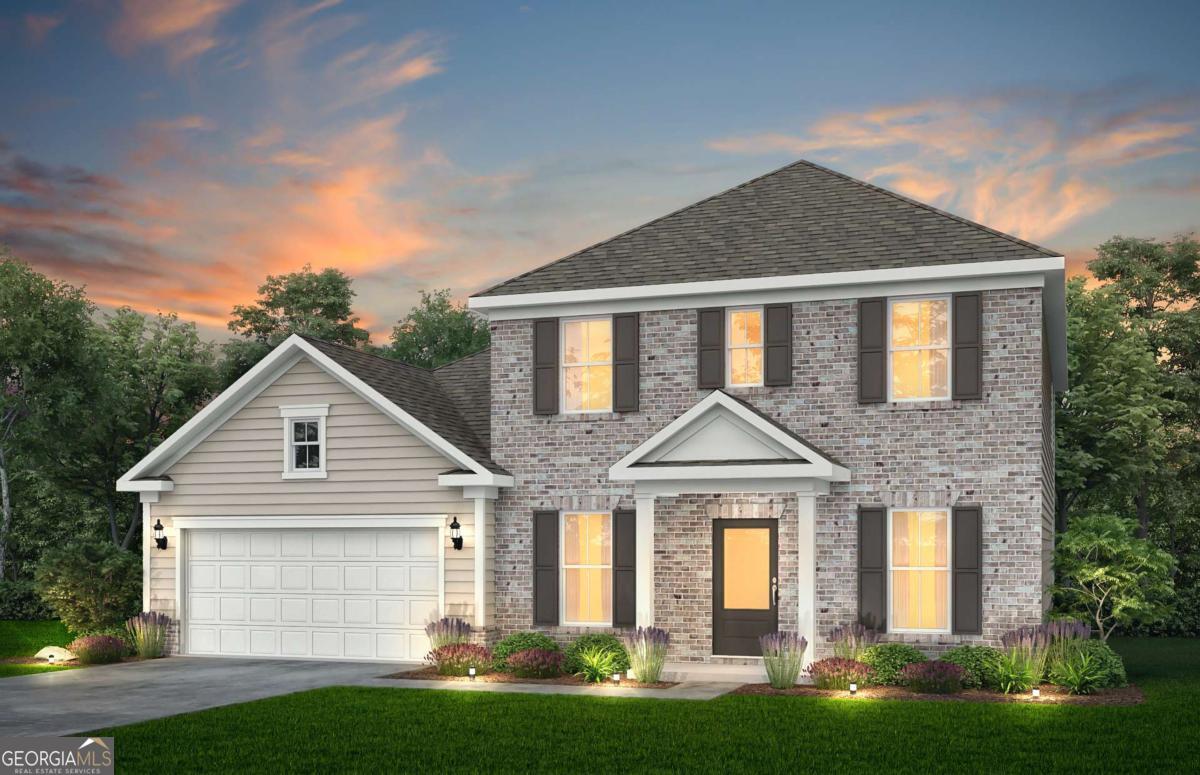 Nestled on a spacious, oversized, and private wooded homesite, this stunning home is flooded with natural light from every window, creating a warm and inviting atmosphere throughout. The main level features a luxurious owner's suite and a versatile flex room, perfect for a home office or guest space. The gourmet kitchen boasts built-in appliances and elegant quartz countertops, ideal for both everyday living and entertaining. Upstairs, an oversized loft offers additional space for relaxation or recreation. Step outside to enjoy a generously sized yard with serene, private views-your own peaceful retreat. Haverhill Estates offers the perfect blend of convenience and comfort, with close proximity to top-tier recreation and dining options, and easy access to Hwy-316 for seamless commuting. Families will appreciate access to highly ranked Gwinnett County Schools, making it an ideal location for educational excellence. The community's HOA includes high-speed internet and lawn maintenance, ensuring a low-maintenance lifestyle. **Pictures represent model home**