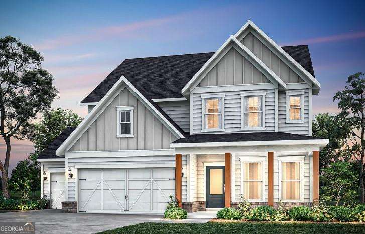 New construction located in renowned Harrison High School District! Located within minutes from Silver Comet Trail, Costco, & more! This beautiful Continental floorplan features an open concept layout with sight line views of the kitchen, dining area, and gathering room. Enjoy cooking from your gorgeous kitchen while also being a part of the entertainment and conversation. The kitchen island overlooks the large gathering room. Upstairs, you will find a spacious loft , owner's sitting room, laundry room and 3 secondary bedrooms. The community HOA includes lawn mowing, blowing and trim on your homesite. The HOA also includes AT&T high speed internet (Fiberoptics). **This home is To-Be-Built so pictures are of the model. This plan is ready for your structural options and design selections. Price reflects base price before options and upgrades**