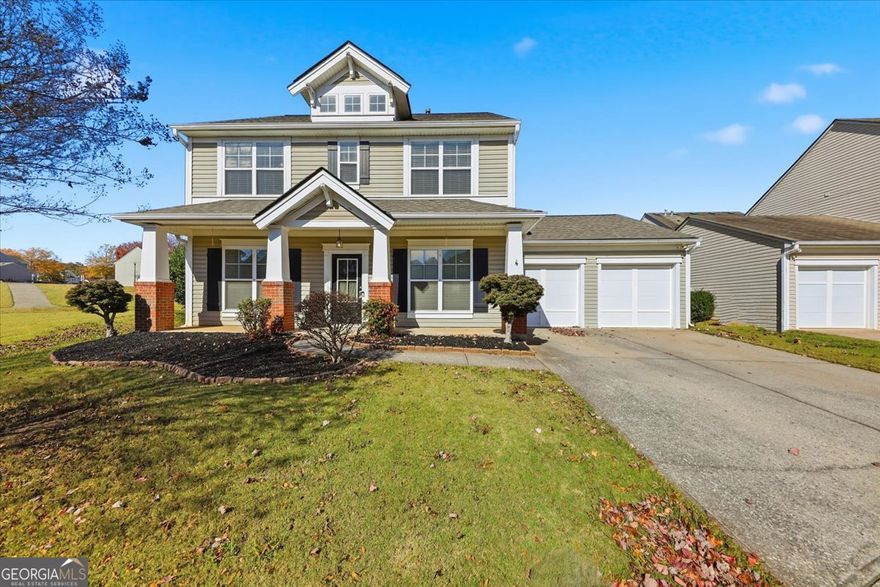 Welcome to this beautifully maintained home tucked away in the sought-after Prominence community! With 4 bedrooms and 2.5 baths across  approximately 2,108 sq ft, this traditional-style residence (built in 2005) offers both space and comfort for modern family living.  Step inside to discover a light-filled living area with sitting room and a cozy gas-log fireplace-perfect for relaxing or entertaining.  The adjoining kitchen features solid-surface counters, a breakfast bar, pantry space and a view into the family room. Upstairs, the generous primary suite awaits with a dual-vanity bathroom, separate tub and shower and plenty of closet space.   Three additional bedrooms provide flexibility for family, guests or a home office.  Outside, enjoy the private, fully fenced backyard and newly expanded patio & grill area-great for outdoor living and entertaining. As part of a well-maintained neighborhood built in 2005, you'll be just a short walk to community amenities including a pool, playground and sidewalks-adding to the sense of ease and lifestyle appeal.  Located in the desirable 30114 zip code in Canton, this home offers both convenience and community. Whether you're relaxing inside or enjoying the  outdoors, this property checks the boxes