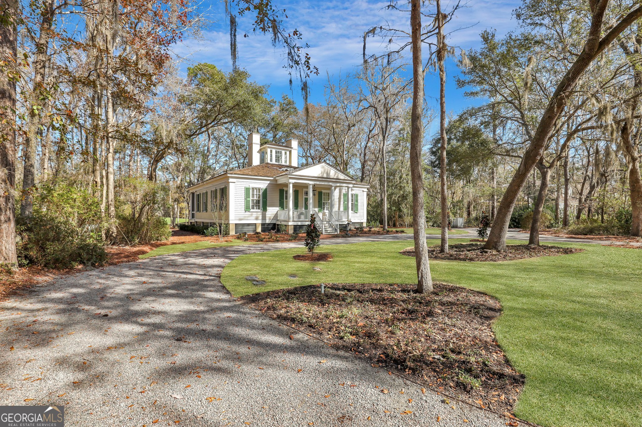 Private golf view retreat on hole #1 of our Pete Dye designed golf course. Known as the School House, it features 4 ensuite bedrooms and an amazing back porch! It is conveniently located near the Clubhouse and within walking distance to the Lake Dye Grill and neighborhood amenities including pool, tennis, pickleball, and fitness center. Many recent upgrades include New landscaping, irrigation, and drainage systems, New Insulation, and New moisture barrier/insulation under the house. New Roof and Front porch in progress (work starting Friday)! House will be sold furnished with a few personal exceptions. ARB approved renderings for the Carriage House available to buyer; Architect, Felder and Associates. Additional neighborhood amenities include Audubon Certified wildlife habitats, world-class Pete Dye golf course, fishing, horseback riding, and deep water marina with boat slips available. This cottage house makes a great rental at the Ford!