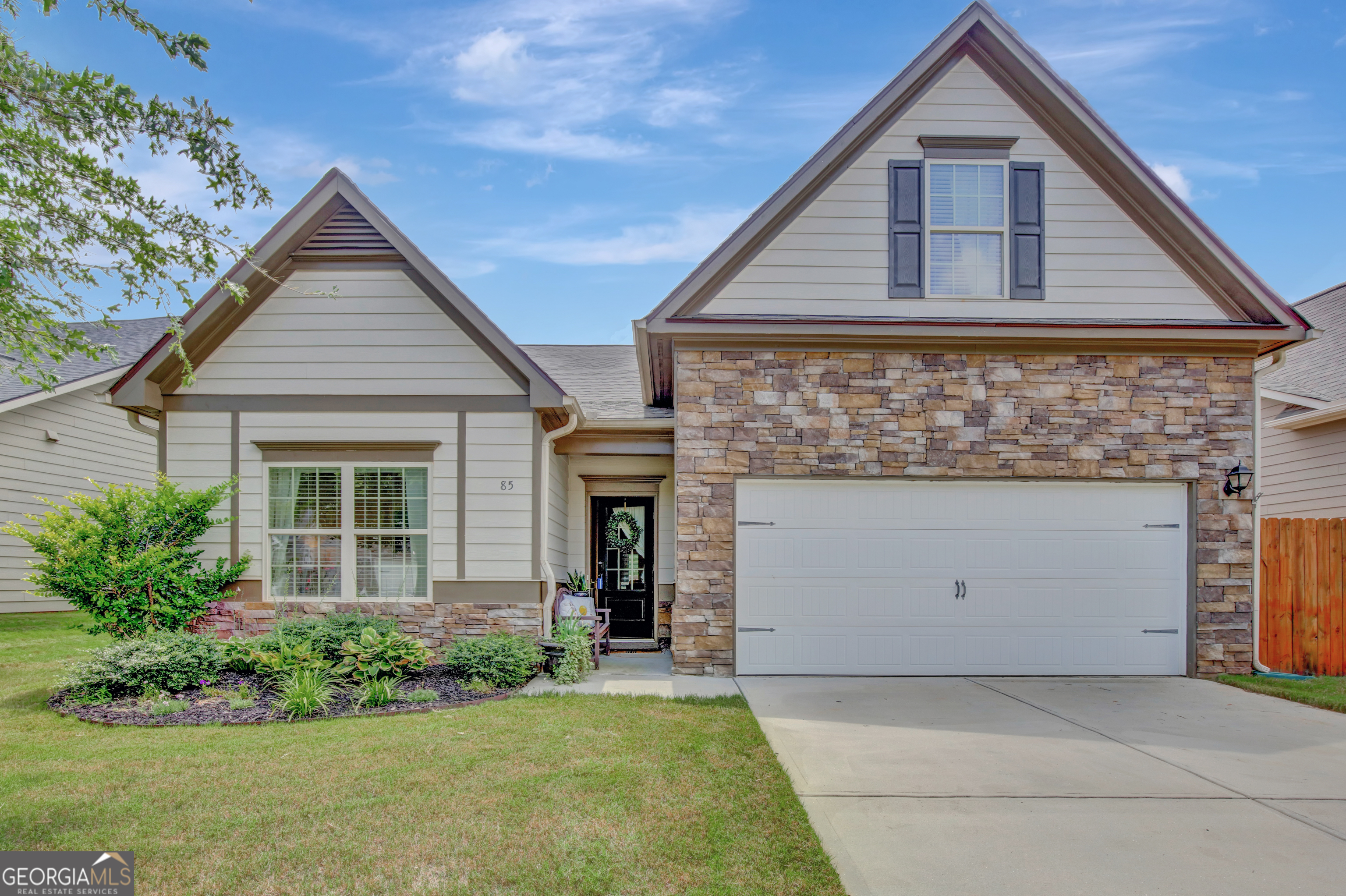 This meticulously maintained home looks like a model! It's located in a quite community with amazing amenities that include a lake, park, clubhouse and pool and is close to shopping and minutes from downtown Newnan and the interstate.  3 bedrooms, 3 bathrooms. A seperate beautiful sitting room that could be used as office, playroom etc. Guest bedroom on main and guest room upstairs with its own separate bathroom. Large primary suite features seperate shower and soaking tub, an amazing walk in custom closet that connects to laundry room with custom cabinets as well. The vaulted oversized screen porch is an entertainers dream and a perfect spot to enjoy, especially,  with the up coming fall weather.