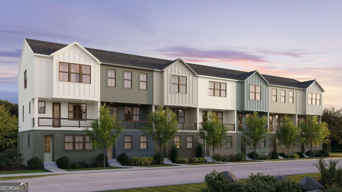 Come Discover Empire's Newest Alpharetta Community, Argosy! The Lindsey floor plan seamlessly combines style and functionality. The open-concept middle floor, with an oversized kitchen island and covered porch, is perfect for entertaining. The spacious kitchen connects seamlessly to the family room and features a built-in pantry for ample storage. The top floor offers a private owner's suite with a luxurious bathroom, and a secondary bedroom and bath for guests or roommates. The additional third bedroom is on the lower level with a full bath. A two-car garage on the first floor adds convenience to this well-designed townhome.