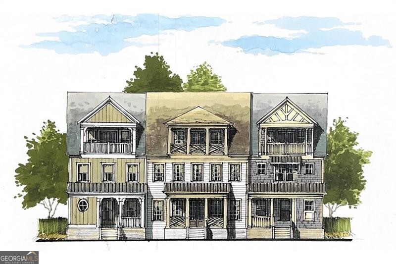 Just Listed, newly released Stratford 4/4/1 plan! Ask me about our incentive on this build! Lot 5, our Stratford plan, is an absolutely stunning build by JW Collection, founded by John Wieland. The Heritage at Farmer's Crossing is an exclusive, walkable enclave of 16 luxury three-story townhomes designed to honor the historic character and natural beauty of the area. This exquisite JWC designer plan has a wonderful living space for all your entertaining needs, with an abundance of windows and natural light. As you enter the home, you will find soaring 10ft ceilings throughout the main level. You will be pleased to discover many upgraded features throughout, including quartz countertops, beautiful soft-close cabinetry that extends to the ceiling in the kitchen, a large kitchen island equipped with a double trash pullout, sink, and dishwasher. The kitchen also boasts built-in KitchenAid stainless steel appliances with tile to the ceiling behind your designer wood hood. Enjoy the wood shelving in your walk-in pantry. Designer hardwood flooring is on the entire main level and all stairs. Step into the bright and warm Great Room, which features a custom-trimmed, detailed fireplace with gas logs, built-in cabinetry, and a stained cedar mantle. Upstairs, the owner's suite is its own private retreat to relax at the end of a long day. The owner's bath is a spa experience with a free-standing soaking tub, large walk-in shower with a bench, shampoo niche, frameless door, and tile all the way to the ceiling. Attached to the spa bath you will find separate Owners closets with custom built-in shelving. Two additional secondary guest bedrooms include private baths with quartz countertops, designer tile to the ceiling in all showers/bath. As you approach the top floor, be ready to be amazed with the surrounding views of the North Georgia Mountains. You can spend mornings watching the sunrise with a cup of coffee or evenings by the fireplace with a breathtaking sunset from your sky terrace. One of the bonus features of this home is a detached 3 CAR GARAGE with separate entrance and approximately 600 sq. ft of unfinished storage that can be converted to a game room, climate-controlled storage, or an office suite suited to your needs. Also, enjoy your evenings on the oversized covered rear patio. This home has it all! Just steps to vibrant Downtown Ball Ground with the perfect blend of luxury and small-town charm. Adjacent to Calvin Farmer Park, and walking distance to Ball Ground shops, dining, Botanical Garden, and sporting activities. Easy access to Cumming, Canton, Alpharetta, Woodstock, Jasper and the North Georgia Mountains, this location is unbeatable. Do not wait, as there are limited opportunities! Call us today for details or to schedule a tour.