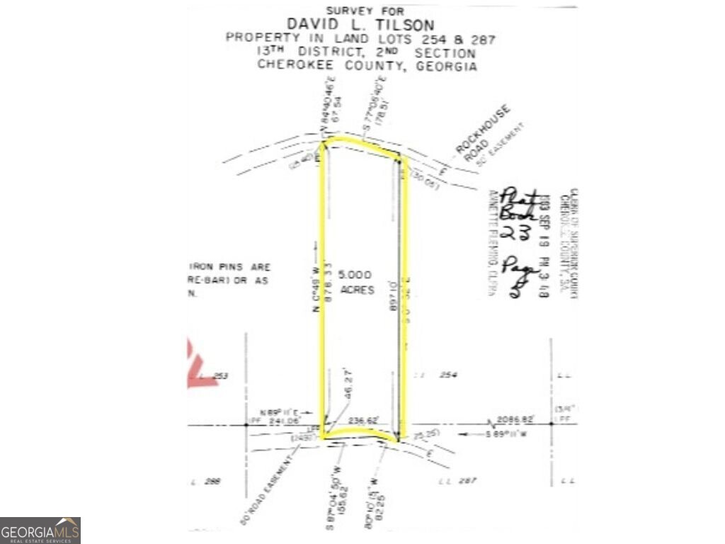 Excellent opportunity for those seeking a serene location to build! Wooded, secluded five-acre property with multiple building sites to accommodate slab or terrace-level homes. Deep lot lines with approximately 238 feet of road frontage, with power at the road. The property is zoned AG. Enjoy the beautiful drive on a paved road to the property. Easy access to GA-140/Reinhardt College Parkway to the heart of Waleska. Within 10 miles of Publix Laurel Canyon and nearby downtown Canton!