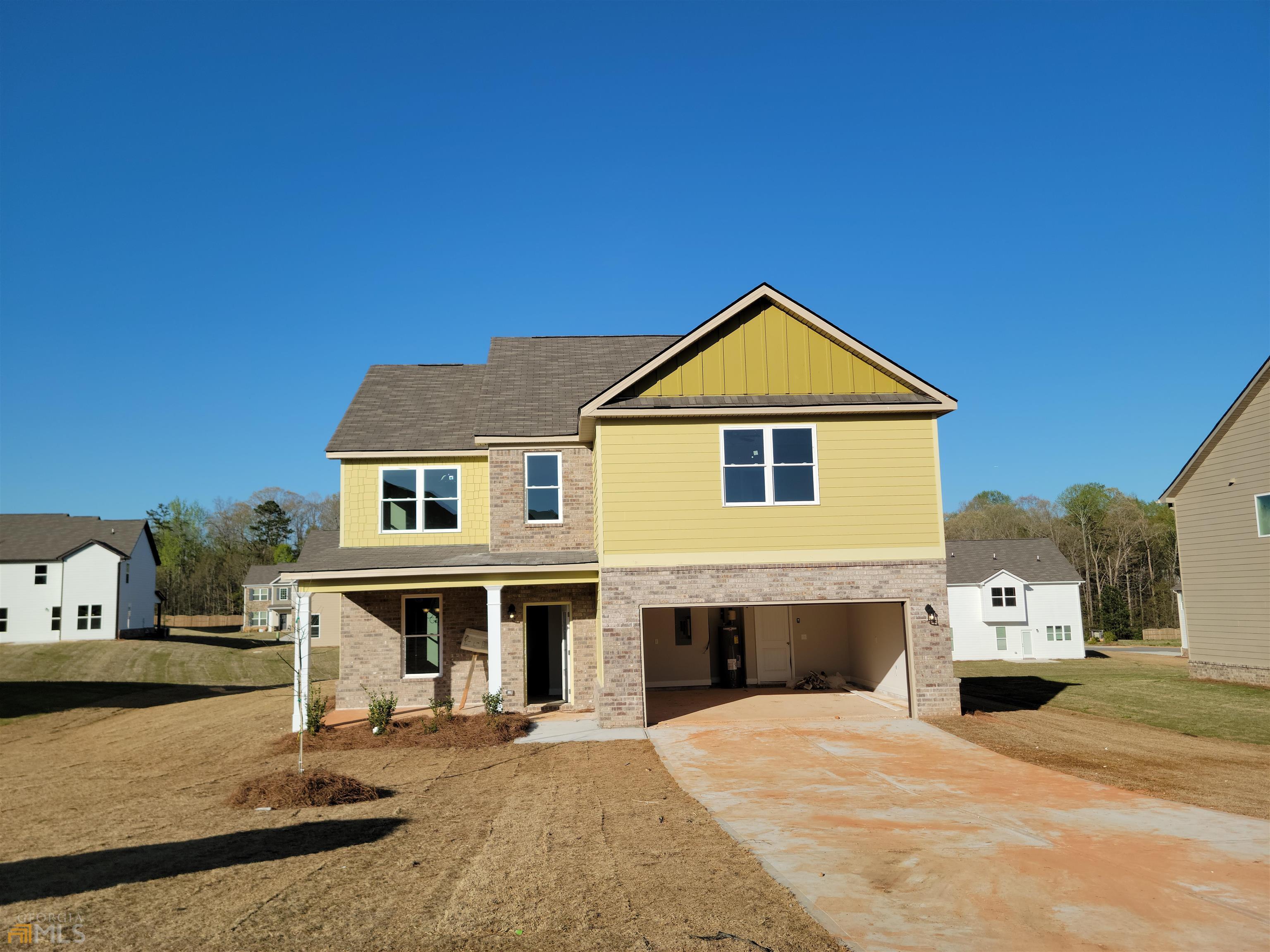 New Construction-The Abington is an open and spacious 4 bedroom home with 2.5 full baths. The kitchen features 42 inch cabinets with crown molding, granite countertops, backsplash, stainless steel appliances and breakfast area. The owner's suite features trey ceiling and the owner's spa has a 6 foot tub standard and tile shower! Spacious Loft!! Interior pics are stock photos. It's the same floor plan but some features may differ from actual home.