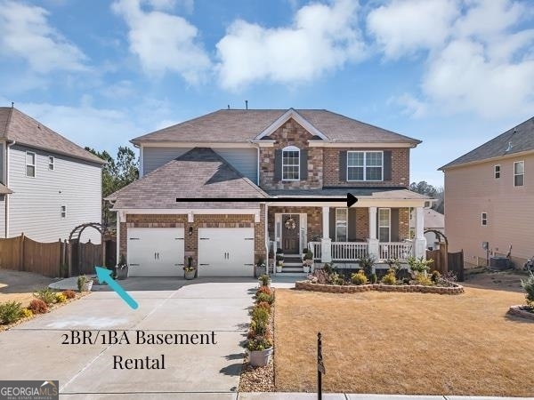 This newly renovated 2BR/1BA basement rental is move-in ready and waiting for you! The unit features; *Utilities Included. Upgraded Kitchen with stainless steel appliances, Hardwood Floors throughout, Gorgeous Bath with modern fixtures with Washer & Dryer included. Located in a prime area with quick access to Camp Creek Marketplace, Hartsfield-Jackson Atlanta Airport, shopping, dining, and entertainment. This home offers the perfect blend of comfort, convenience, and style-a must-see for anyone looking to enjoy a vibrant neighborhood in a stylish rental space.