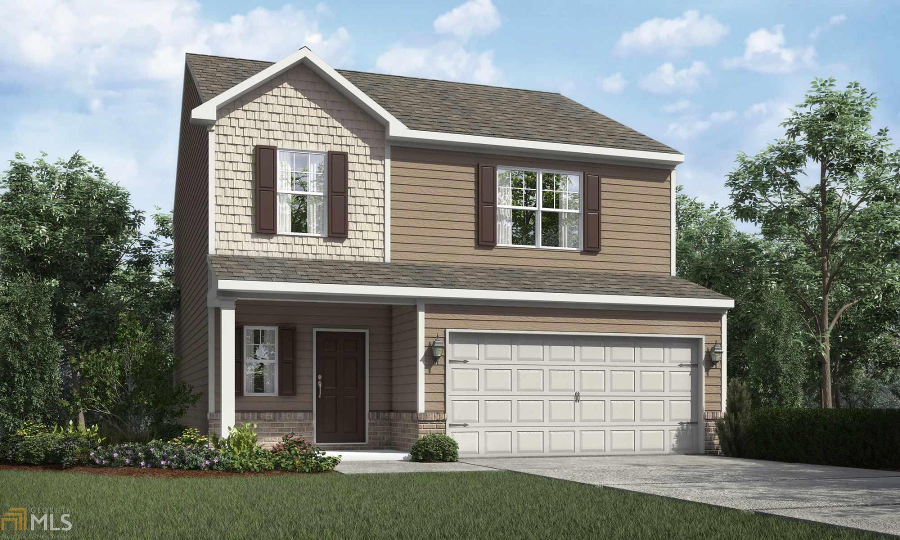 The Harding Floor Plan The Seasons at Pendergrass is exceptionally designed and includes luxury upgrades. This 4 bedroom, 2.5 bath home offers open concept design on the main floor with a large front porch, family room, kitchen and dining area perfect for entertaining. Upstairs, enjoy 4 large bedrooms with a private owner’s suite consisting of a beautiful bathroom, large garden tub and walk-in closet. The Harding’s interior is further enhanced with $15,000 worth of upgrades including stainless steel kitchen appliances, granite countertops, custom cabinetry and more.