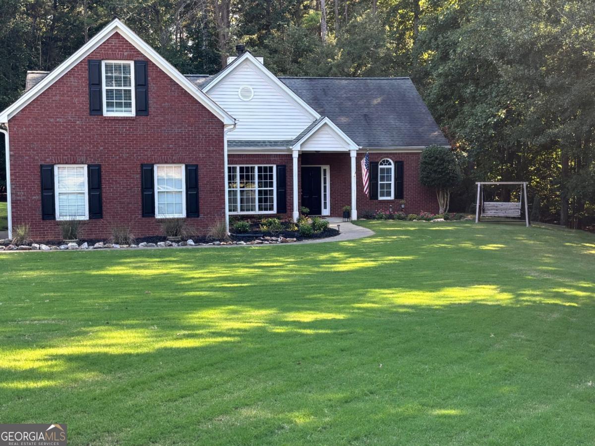 Showings start on 18 SEPT 2025. Beautiful 2,181 sq ft, 3-bdrm, 2-ba ranch style home on .83 acres. Located on the end of a cul-de-sac which is partially wooded in the back and one side of the property. Yard is gently sloping in the front and back. Home features an eat-in kitchen, separate dining room, reading area overlooking the backyard, a large finished bonus room, and a gas or wood burning fireplace. Neighborhood is located on one of the Lake Lanier fingers with easy access to the lake and close to several marinas in the area. Neighborhood also owns its own private swimming pool, clubhouse, tennis court, and boat dock.