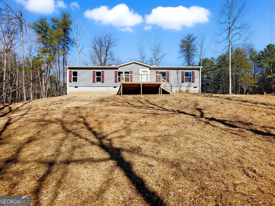 New Construction Home on 0.45 acres in Hall County. is a 4 bedroom 2 bathroom Live Oak Home with 1,560 sq ft. New home warranty. No HOA. Open floor plan. This home is on a permanent foundation so it can be purchased with Conventional, FHA, and USDA loans. Don't Miss This One.....